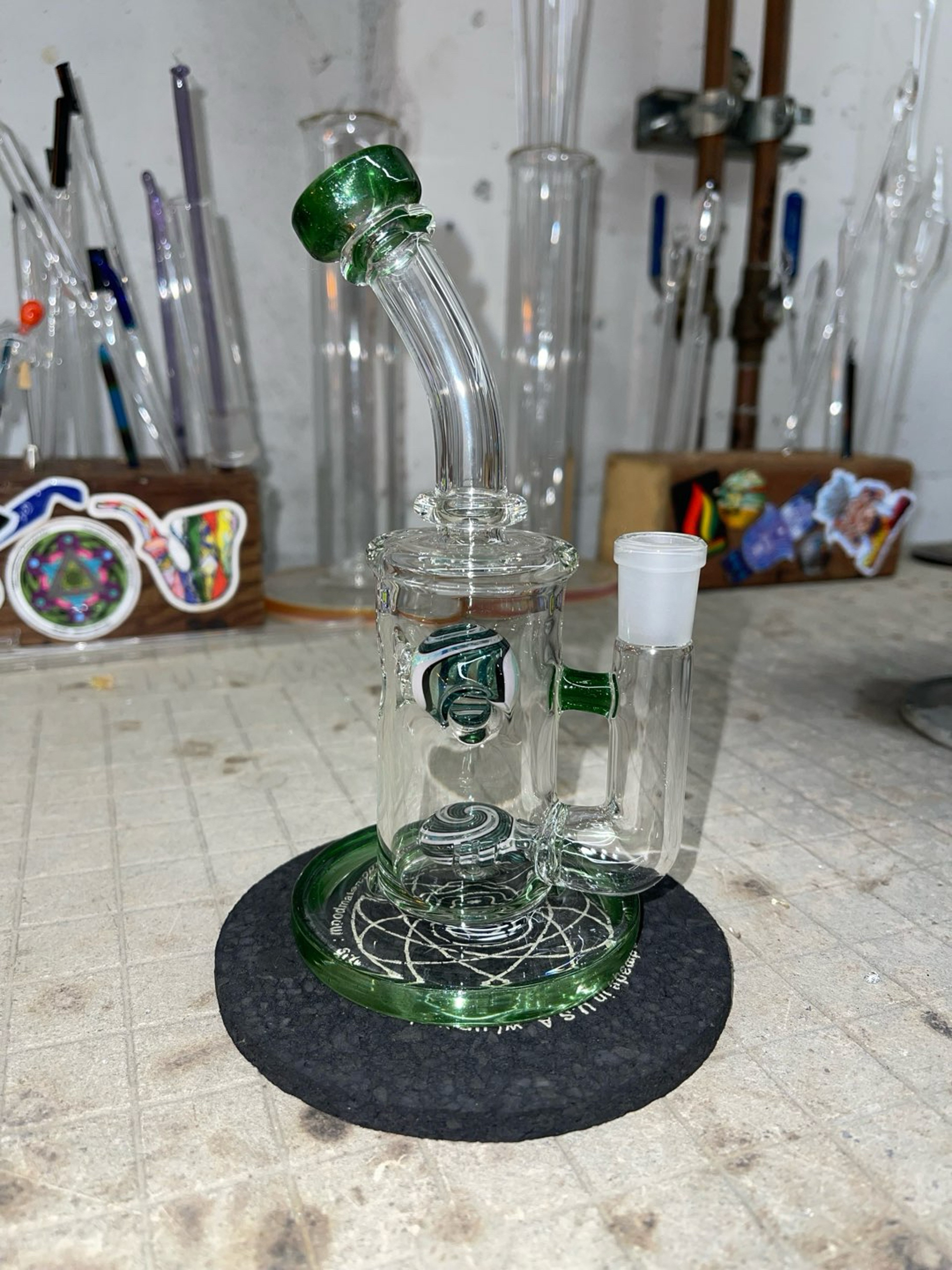 Shower head /ball rig, 7.5” tall 14mm joint image 0