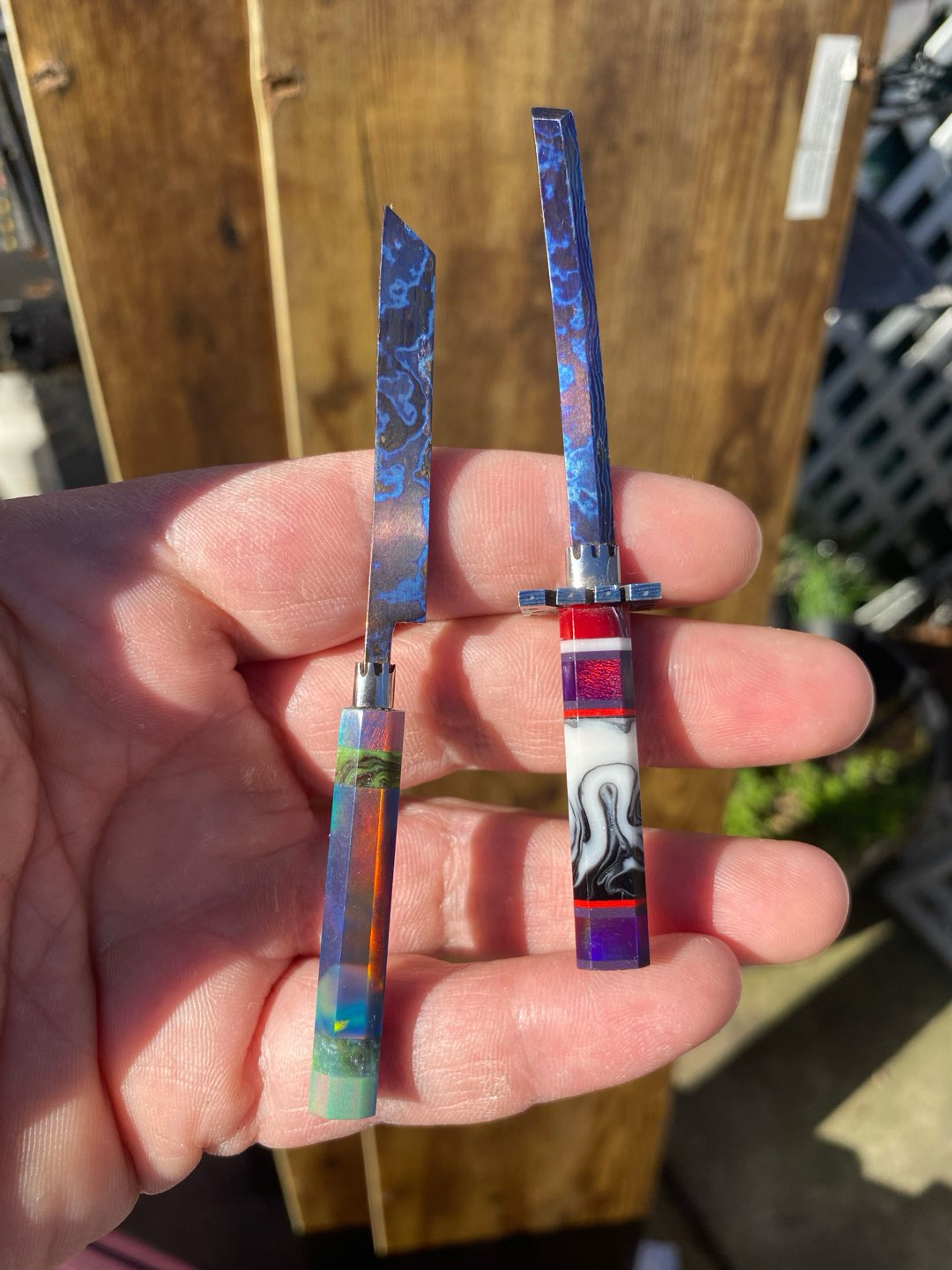 HardWood Katana Timascus Katana and Tuna Sword image 0