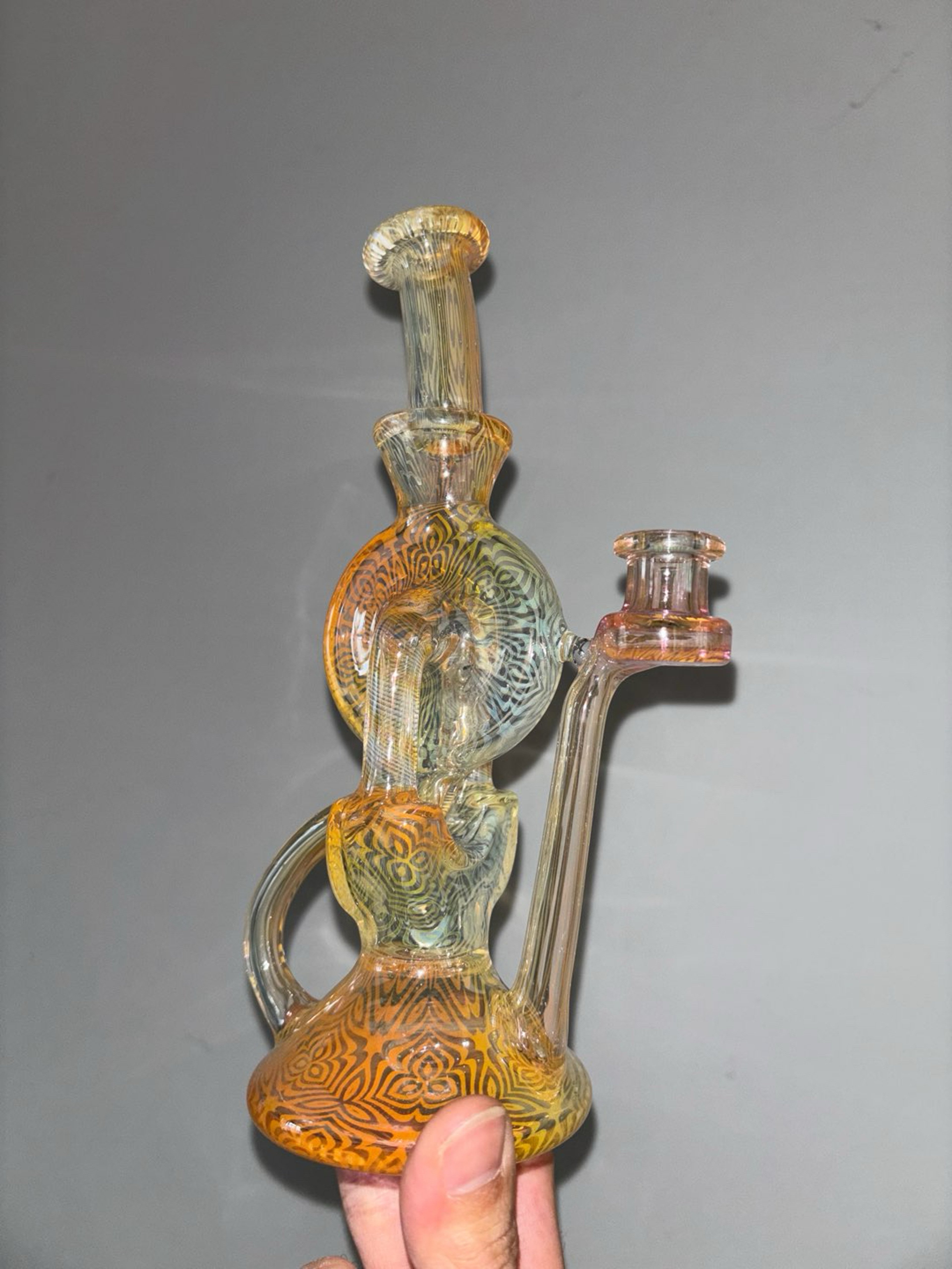 Preview pic of Hefe glass prototype incycler fumed 10mm 90 degree