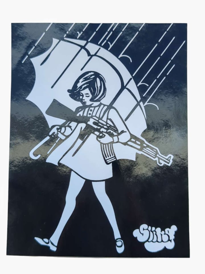 Slinger Assault Girl Sticker