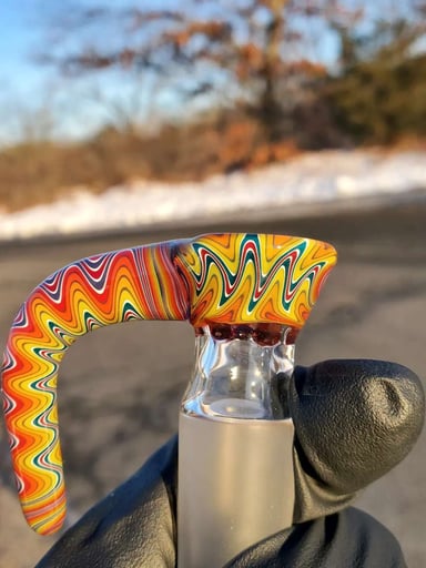 Preview pic of 18mm 4 Hole Alex Grey Godself Inspired Pull Wigwag Slide