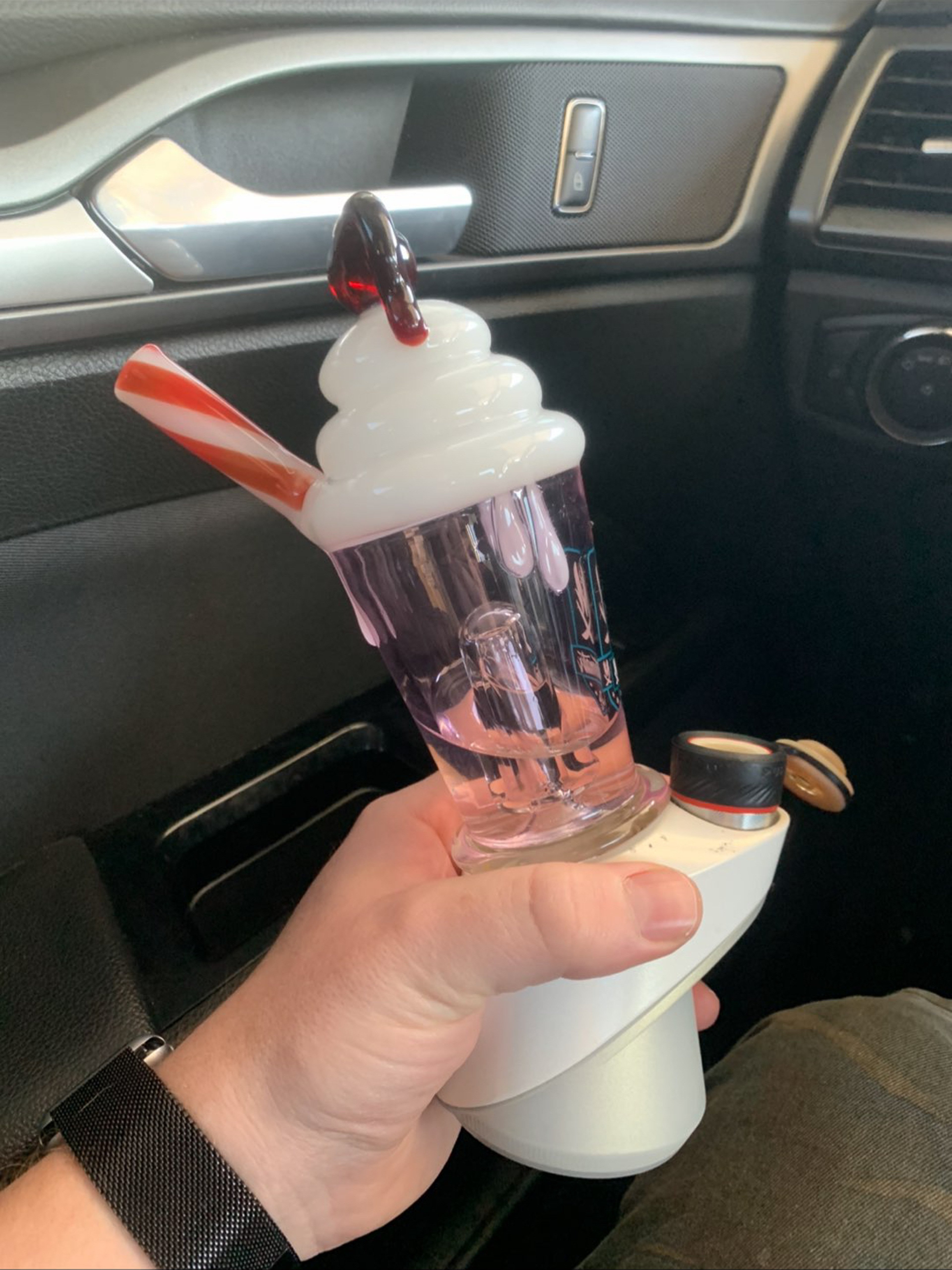 Puffco peak pro GLASS ONLY ice cream cone top piece image 0