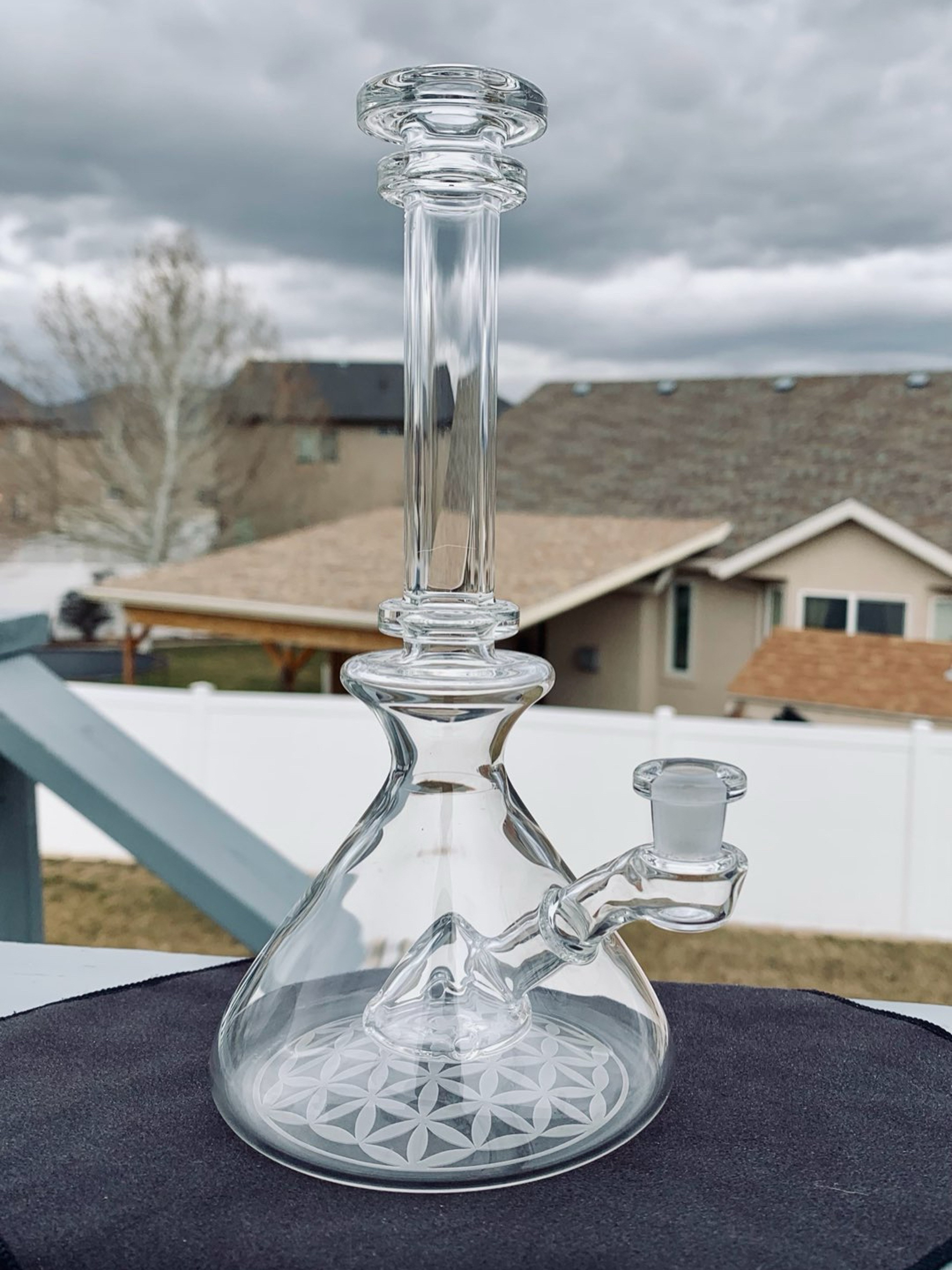 10mm Flower of Life Beaker | Shop Beakers on GlassPass