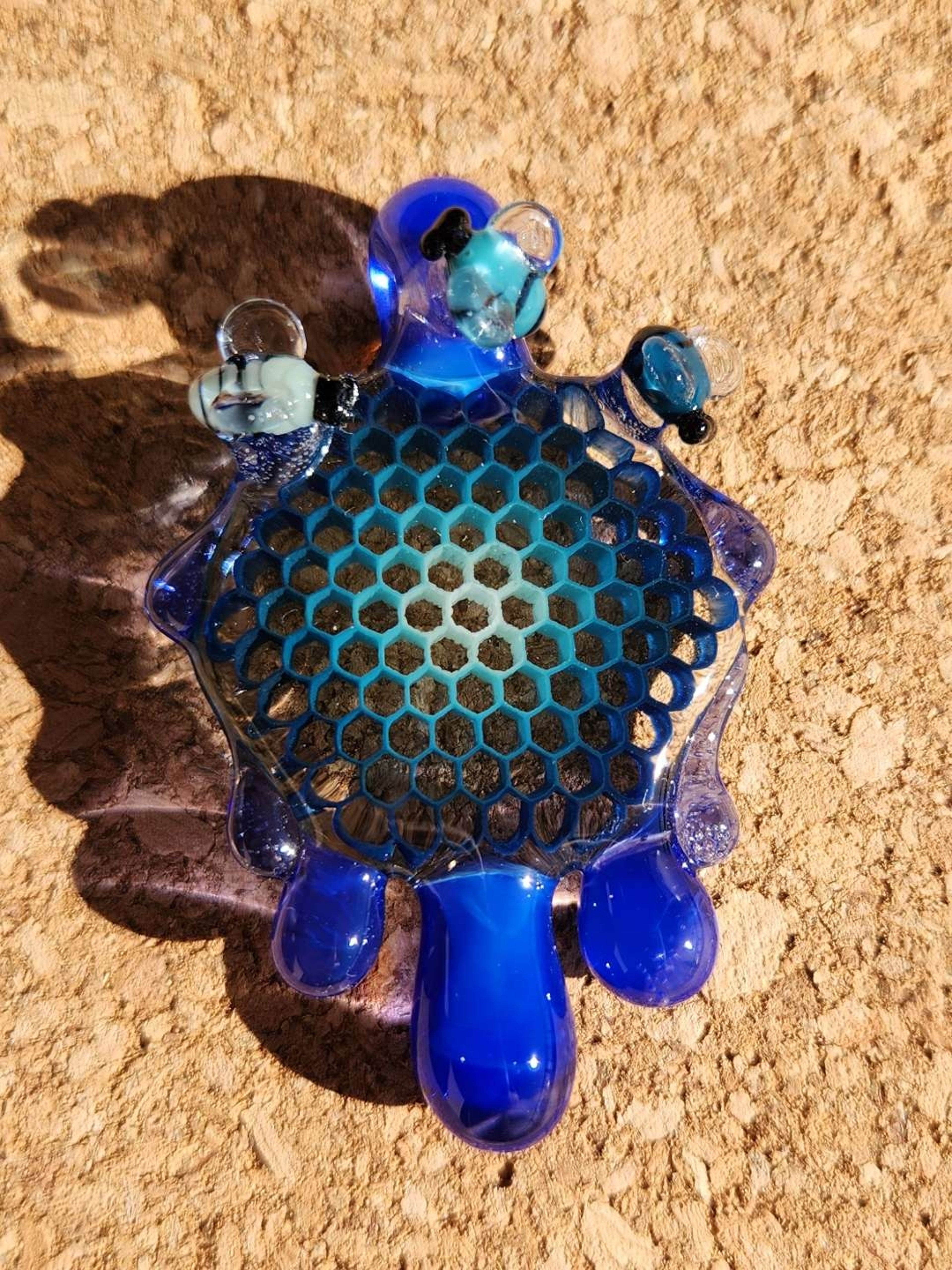 Joe P Blue Glass Pendant image 0