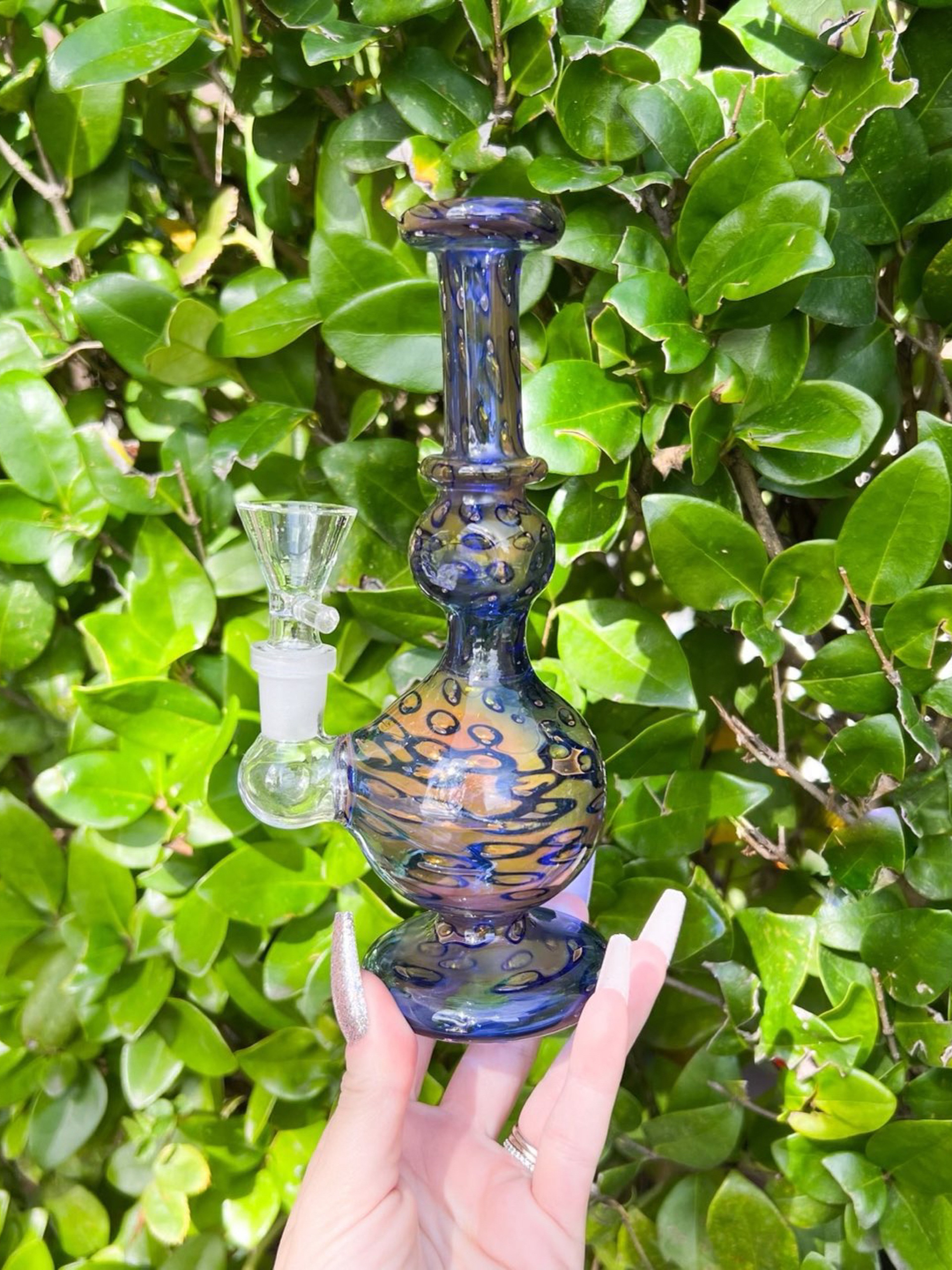 Preview pic of Blue Fumed 8 Inch Water Pipe