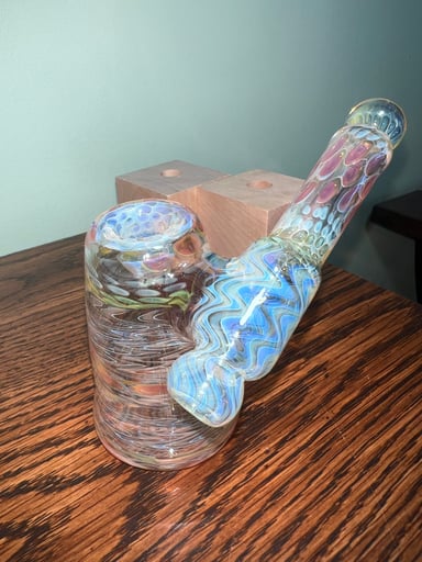 Preview pic of Woodchuck glass sidecar bubbler
