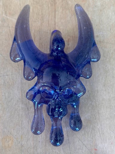 Preview pic of K Berg CFL Skull Drip Pendant