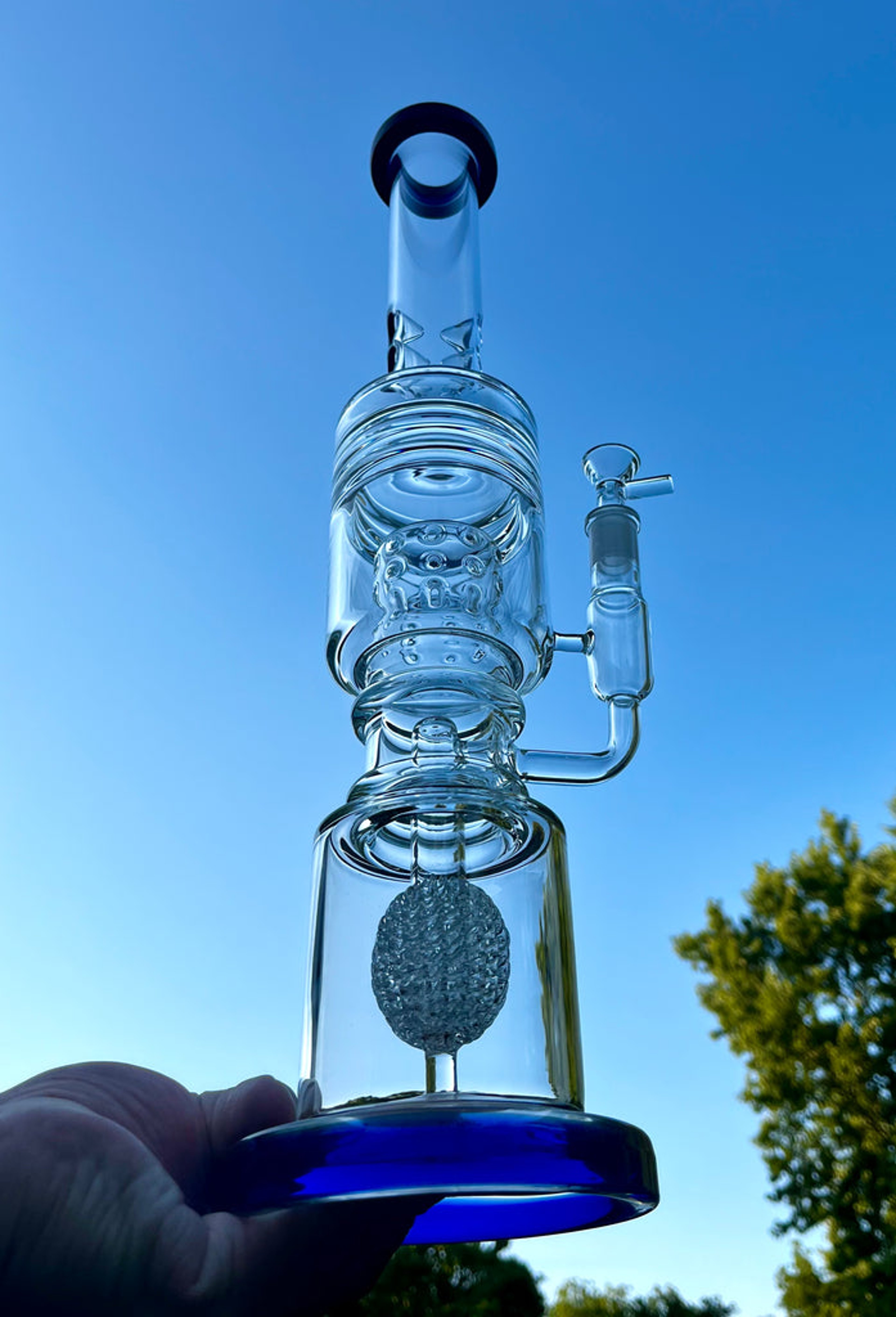 Preview pic of 18" Thick Glass Recycler Rig