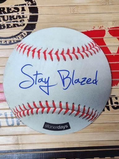 Preview pic of Stay Blazed Baseball Mat