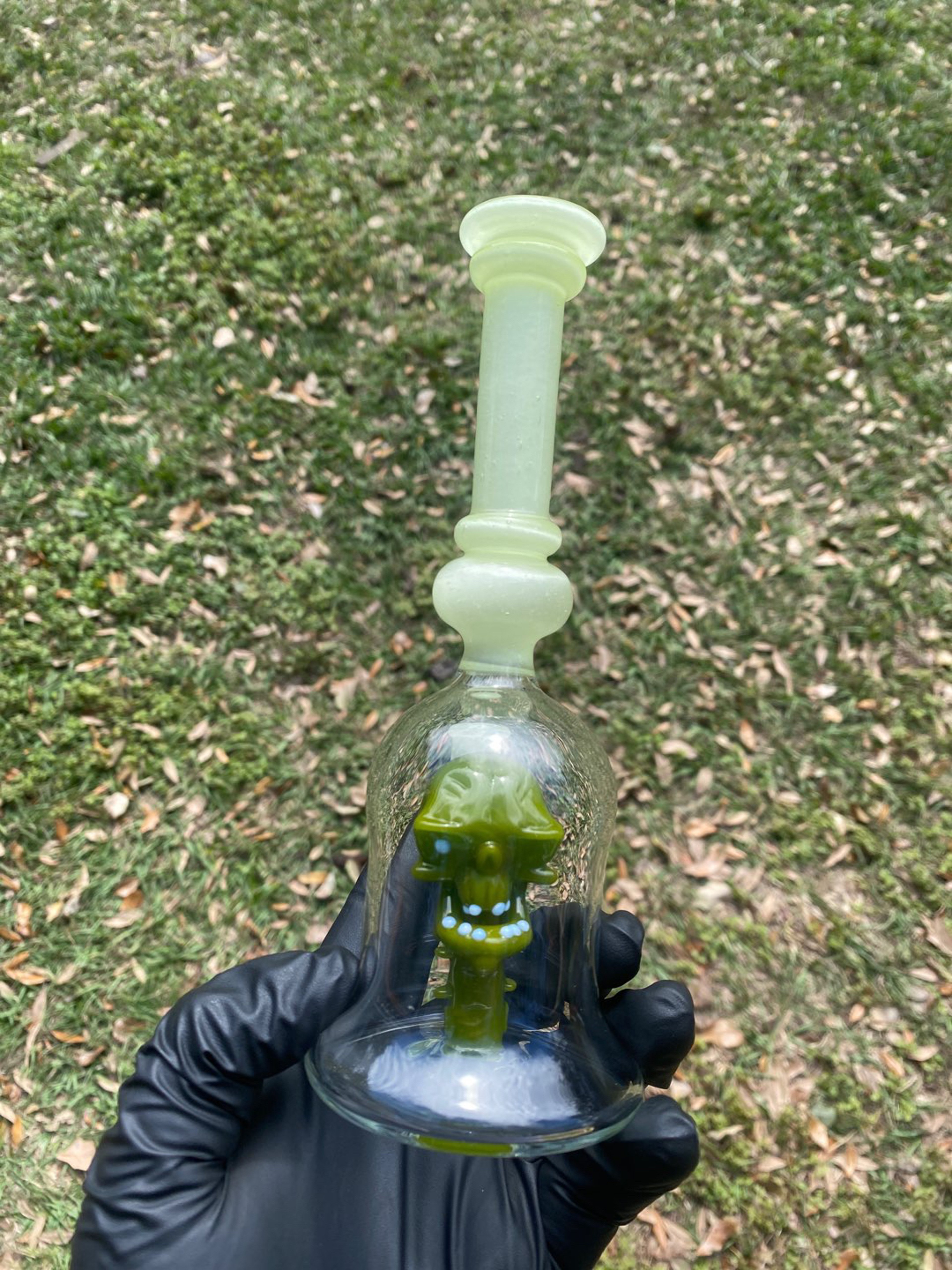 Preview pic of Stain Green UV Timber Skull Tube