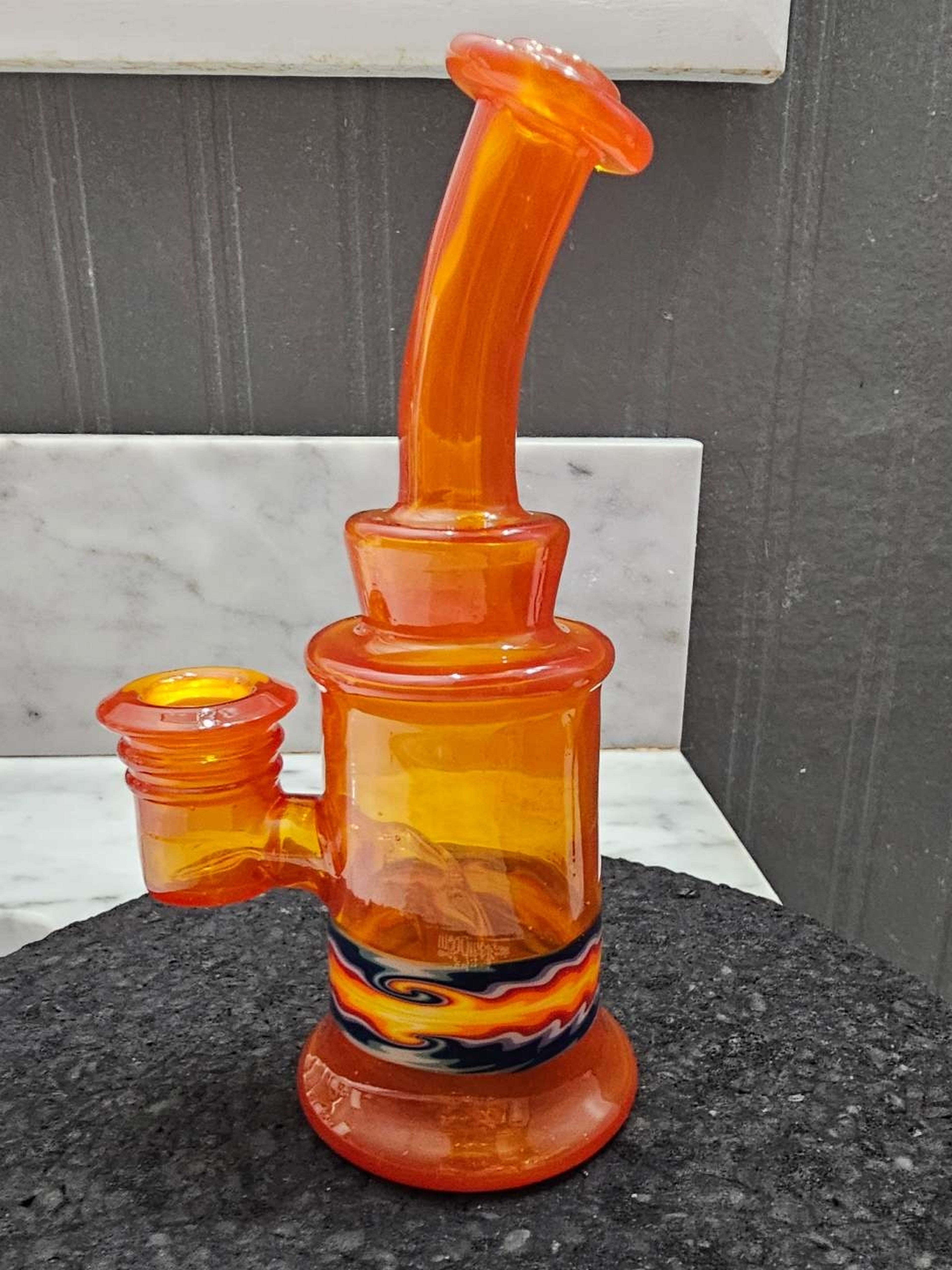 Preview pic of Big j glass 14mm orange jammer