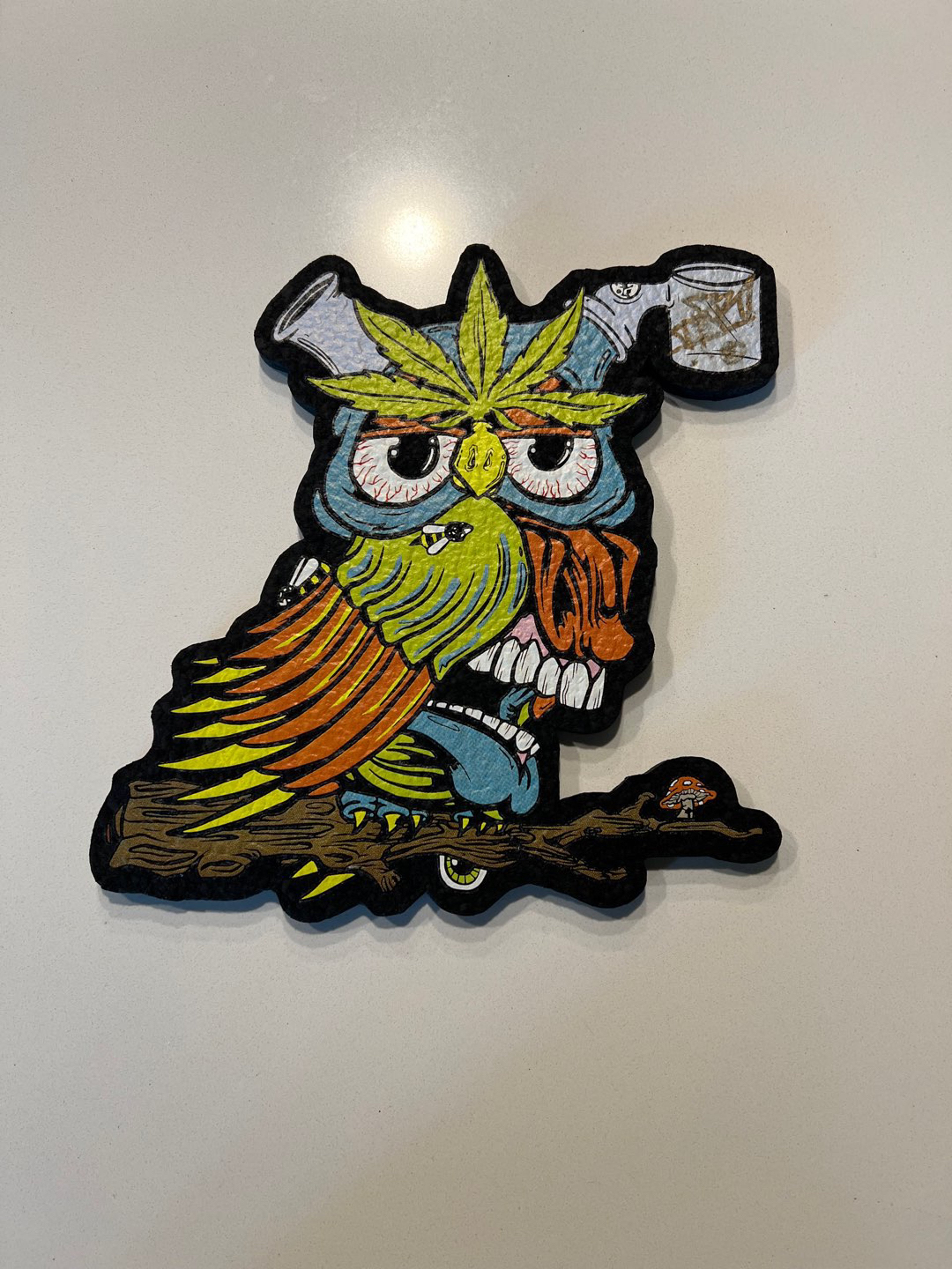 Preview pic of Aaron Brooks Herb Owl signed Moodmat