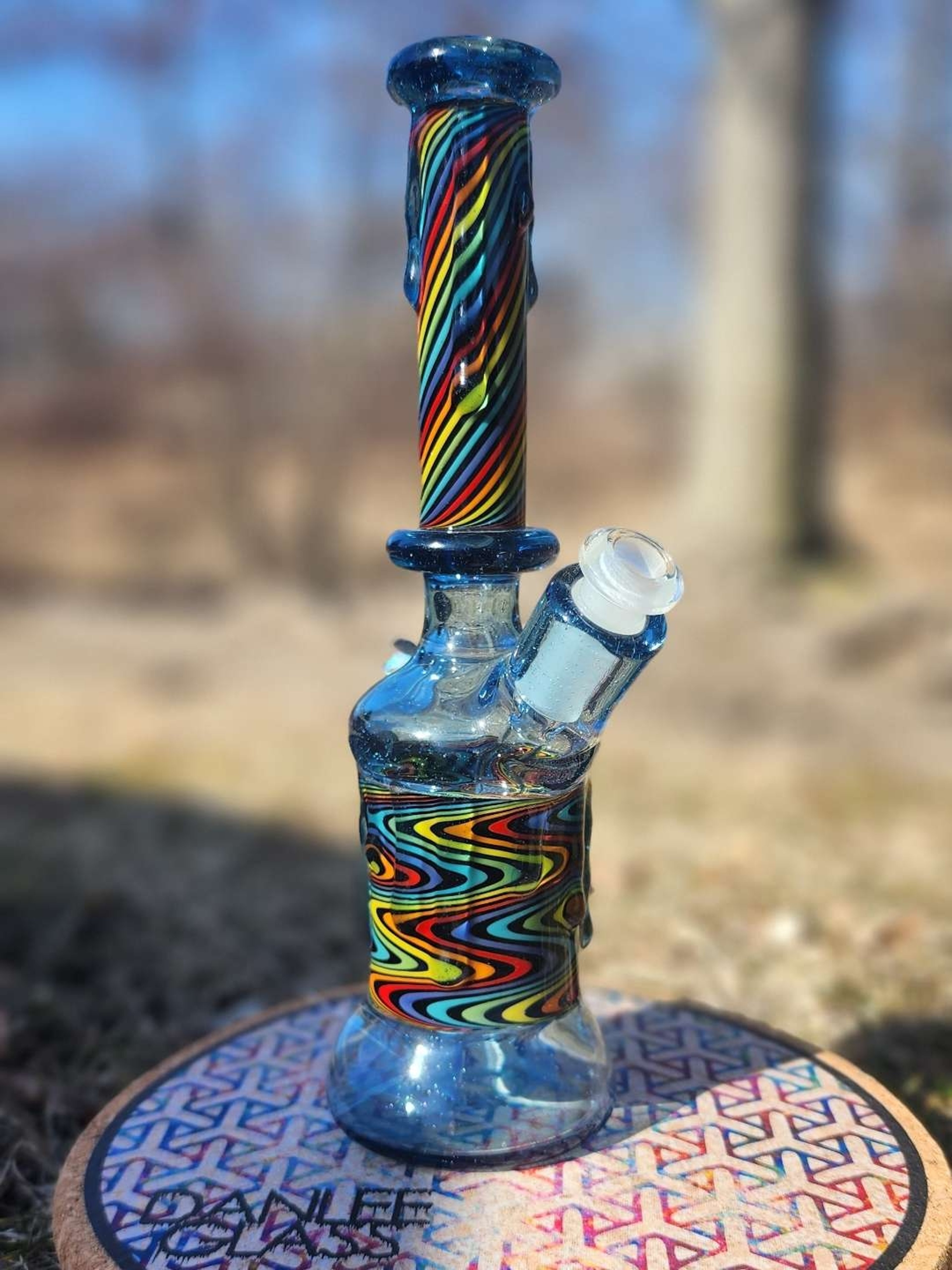 Preview pic of Psychadelic Rainbow Heady Rig with Opal