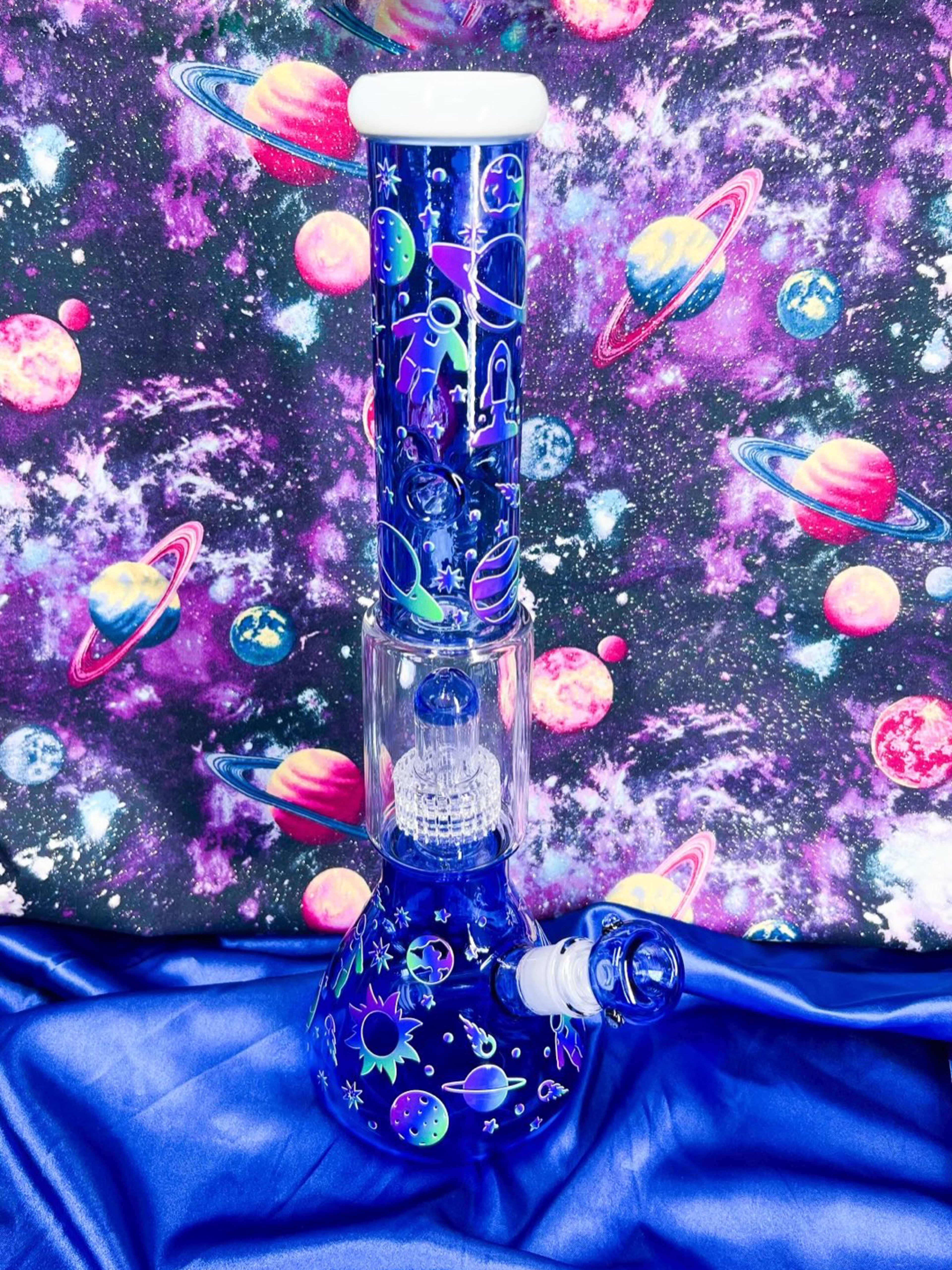 Preview pic of Blue Astronaut 16in Bong With Perc