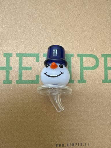 Preview pic of HEMPER - Snowman Glass Carb Cap