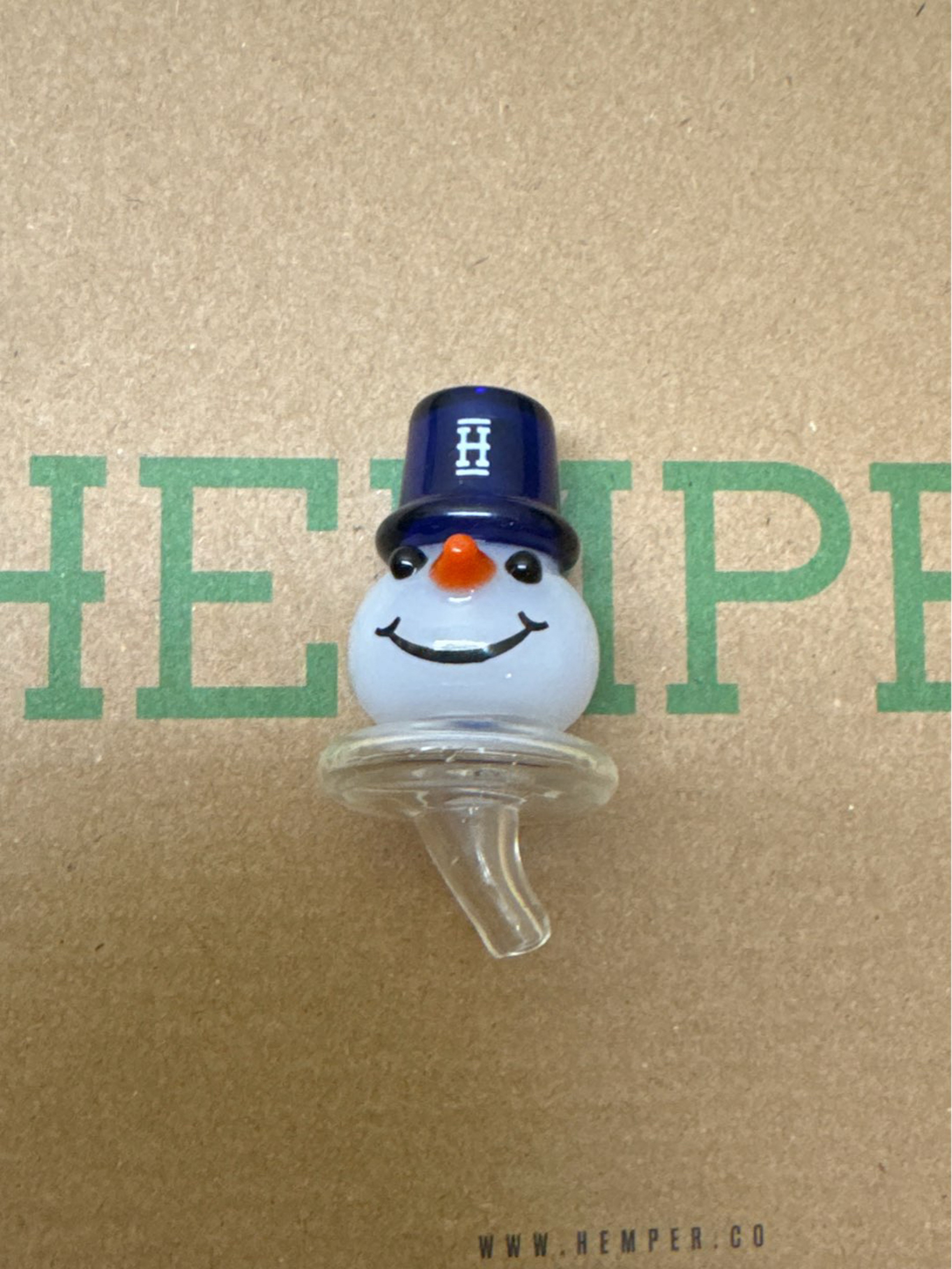 Preview pic of HEMPER - Snowman Glass Carb Cap