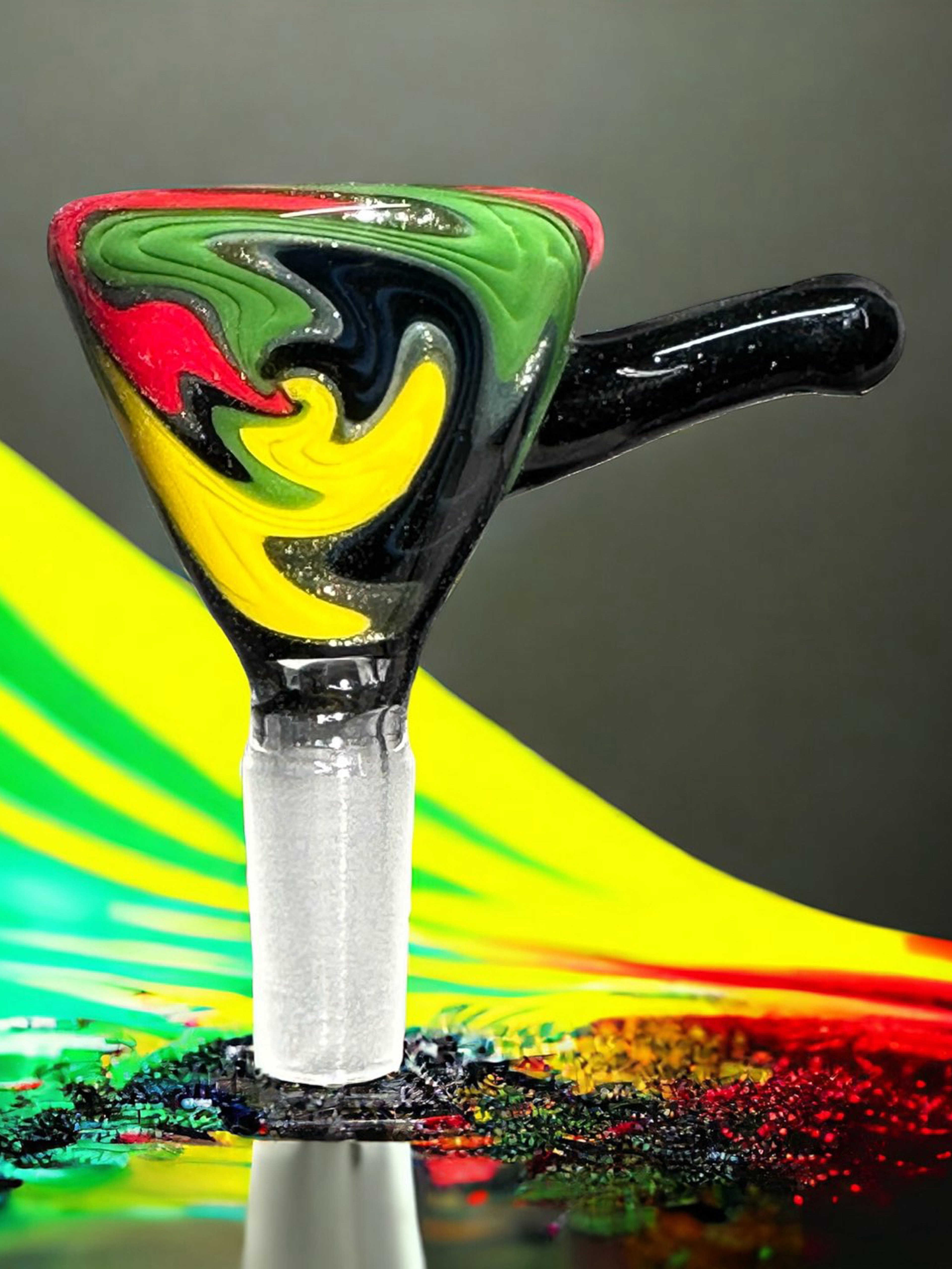 Preview pic of Rasta Wig Wag 10mm Martini Slide