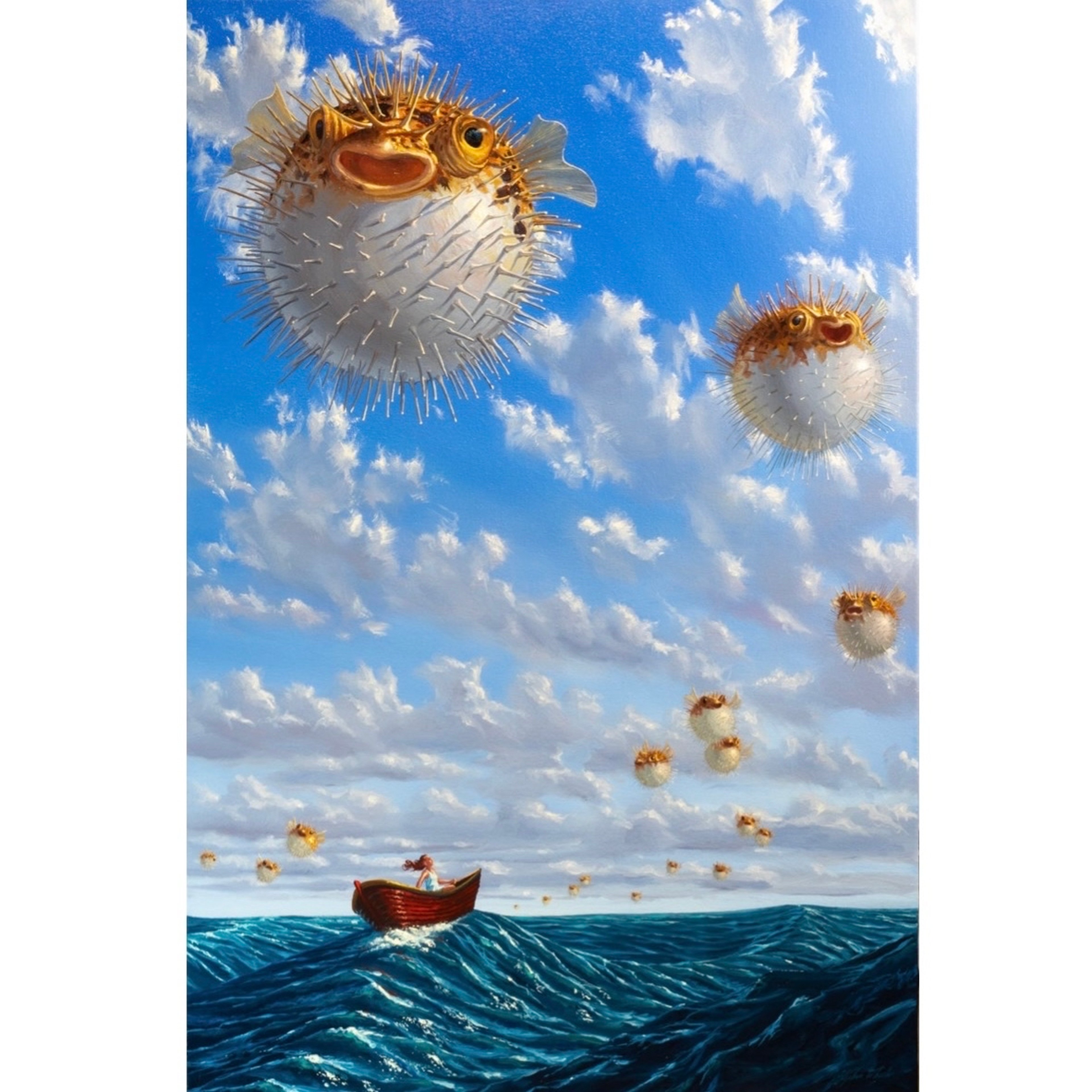 Preview pic of “Balloon Fish” print by Stephen Wheeler Studio