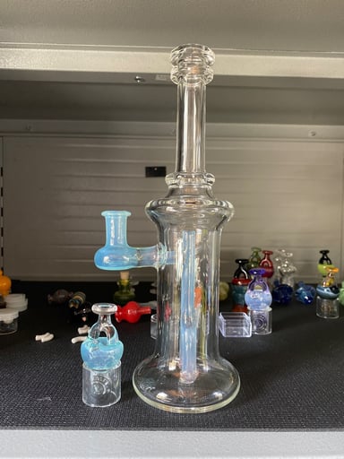 Preview pic of Wishbone Waterpipe -Blue