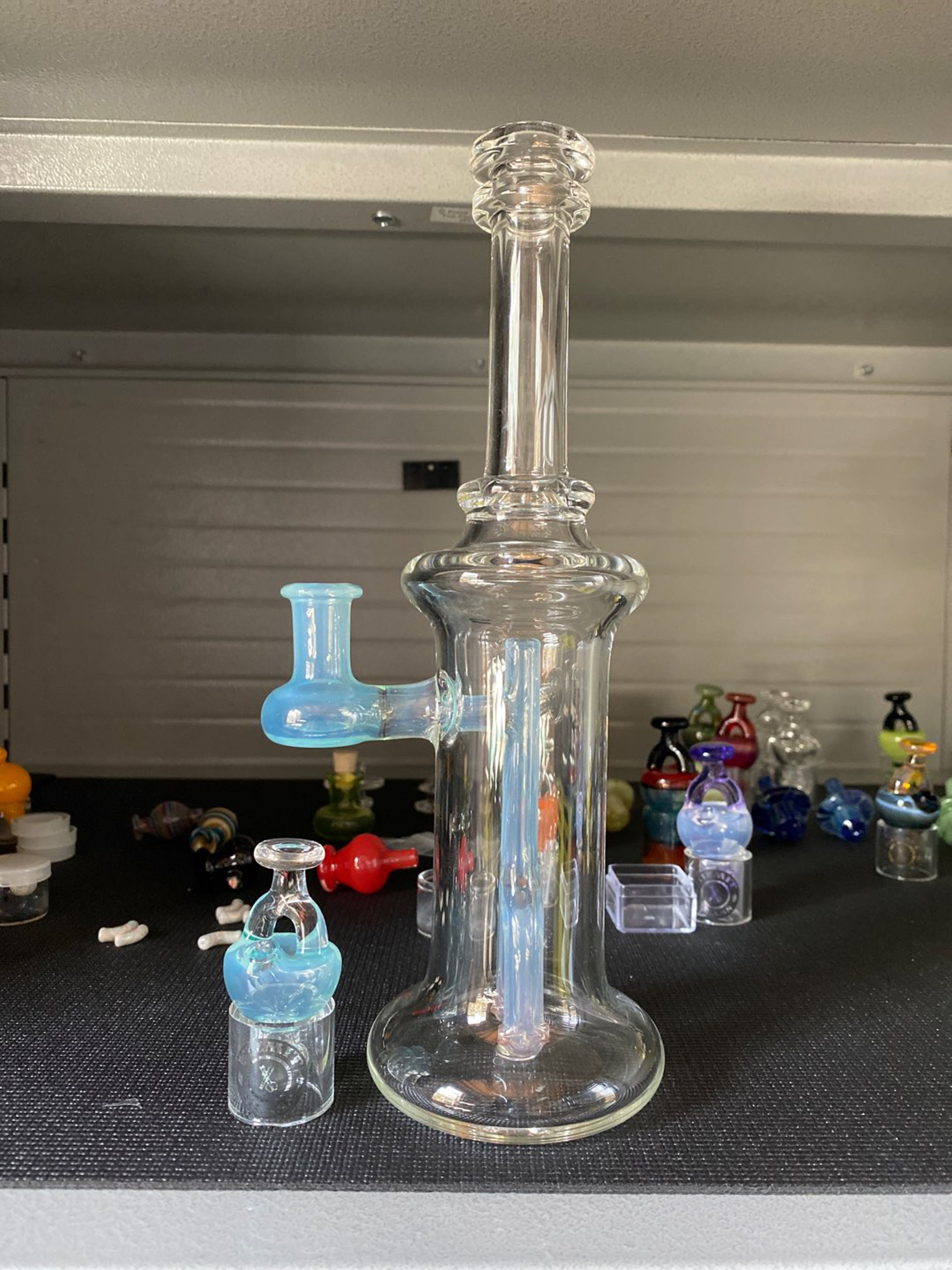 Preview pic of Wishbone Waterpipe -Blue
