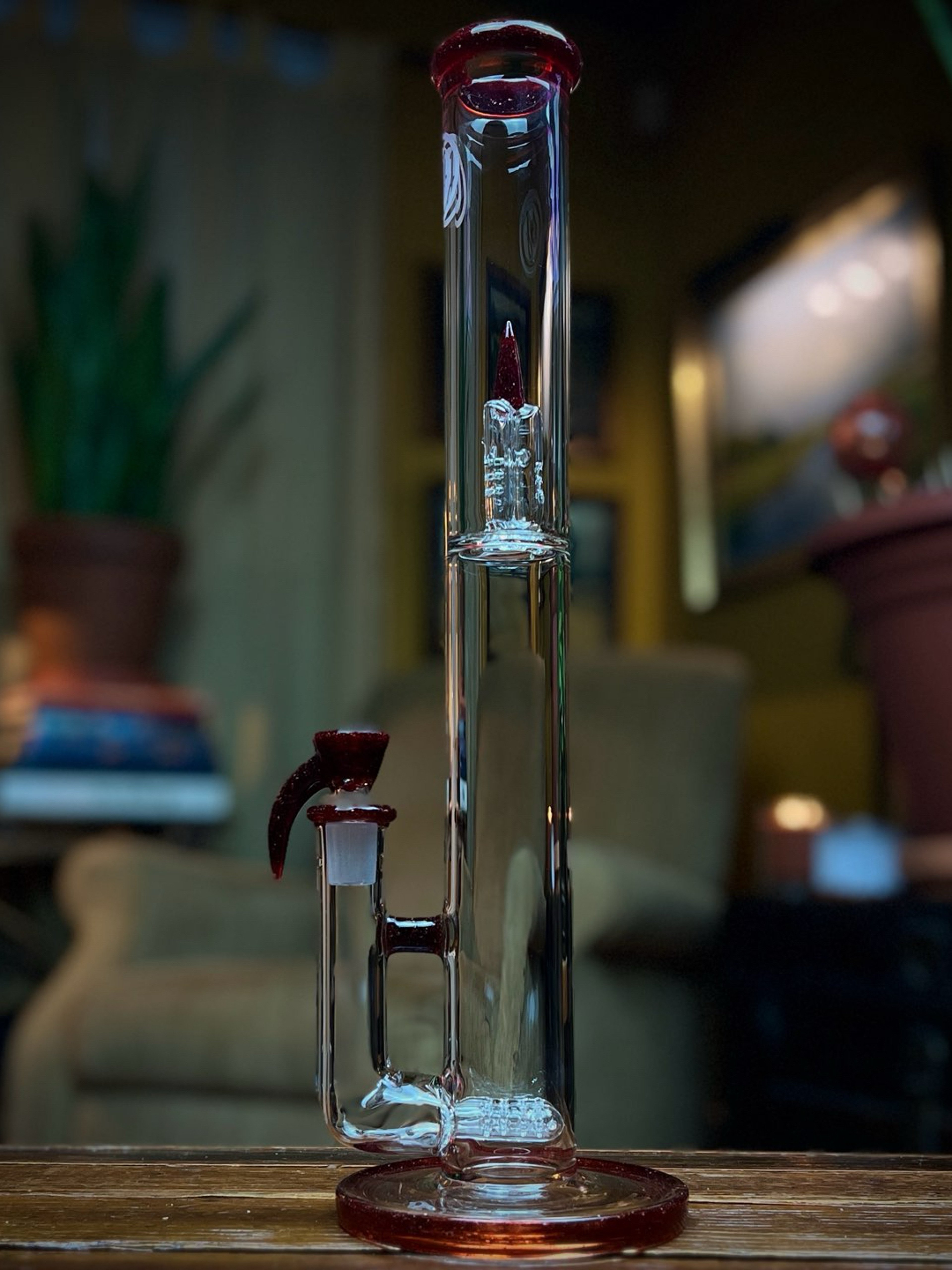 Preview pic of Red Blizzard Dual Inline with Splash Guard by OJ Flame