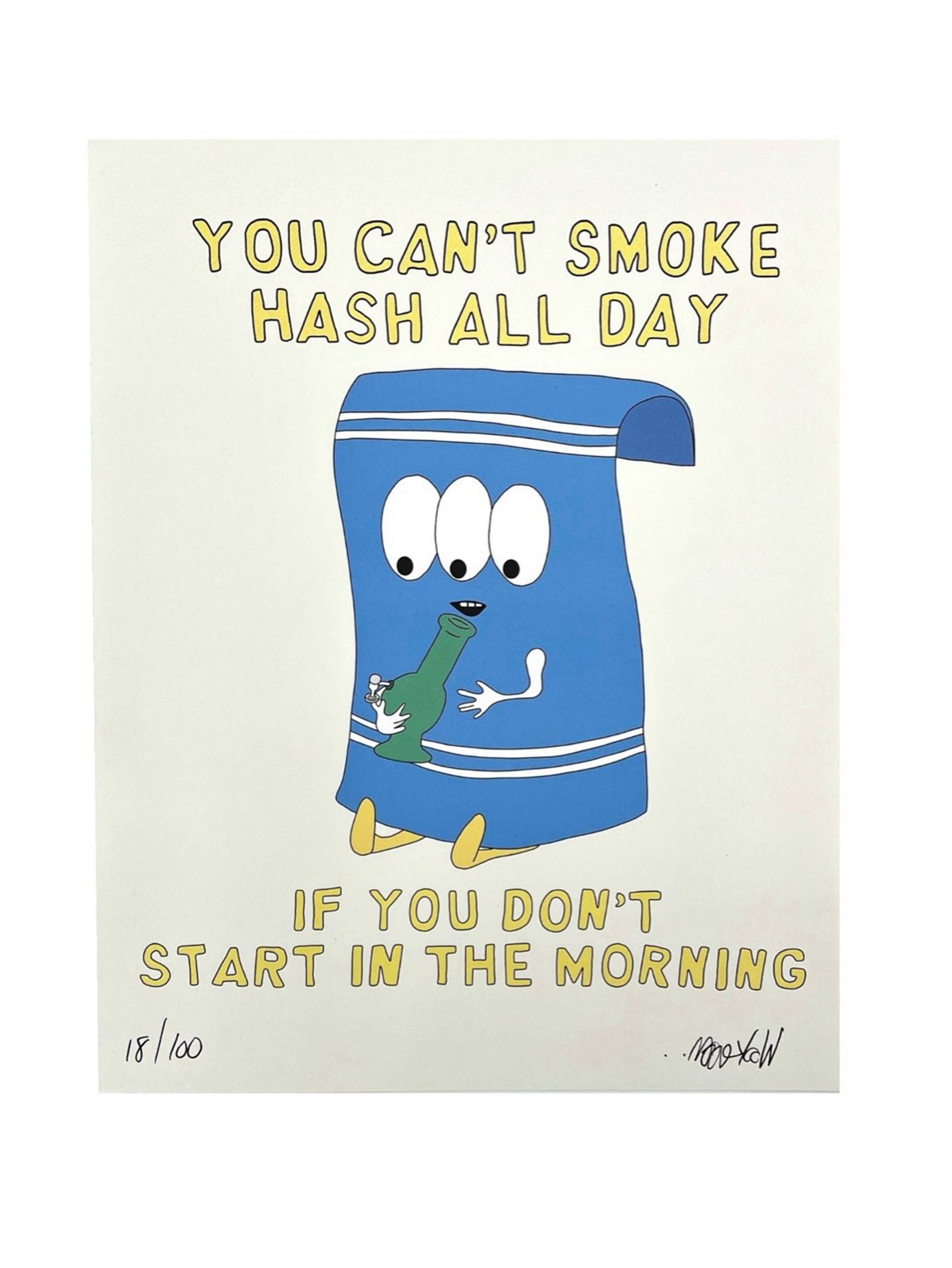 Preview pic of “Towel All Day” print by Lot Comedy