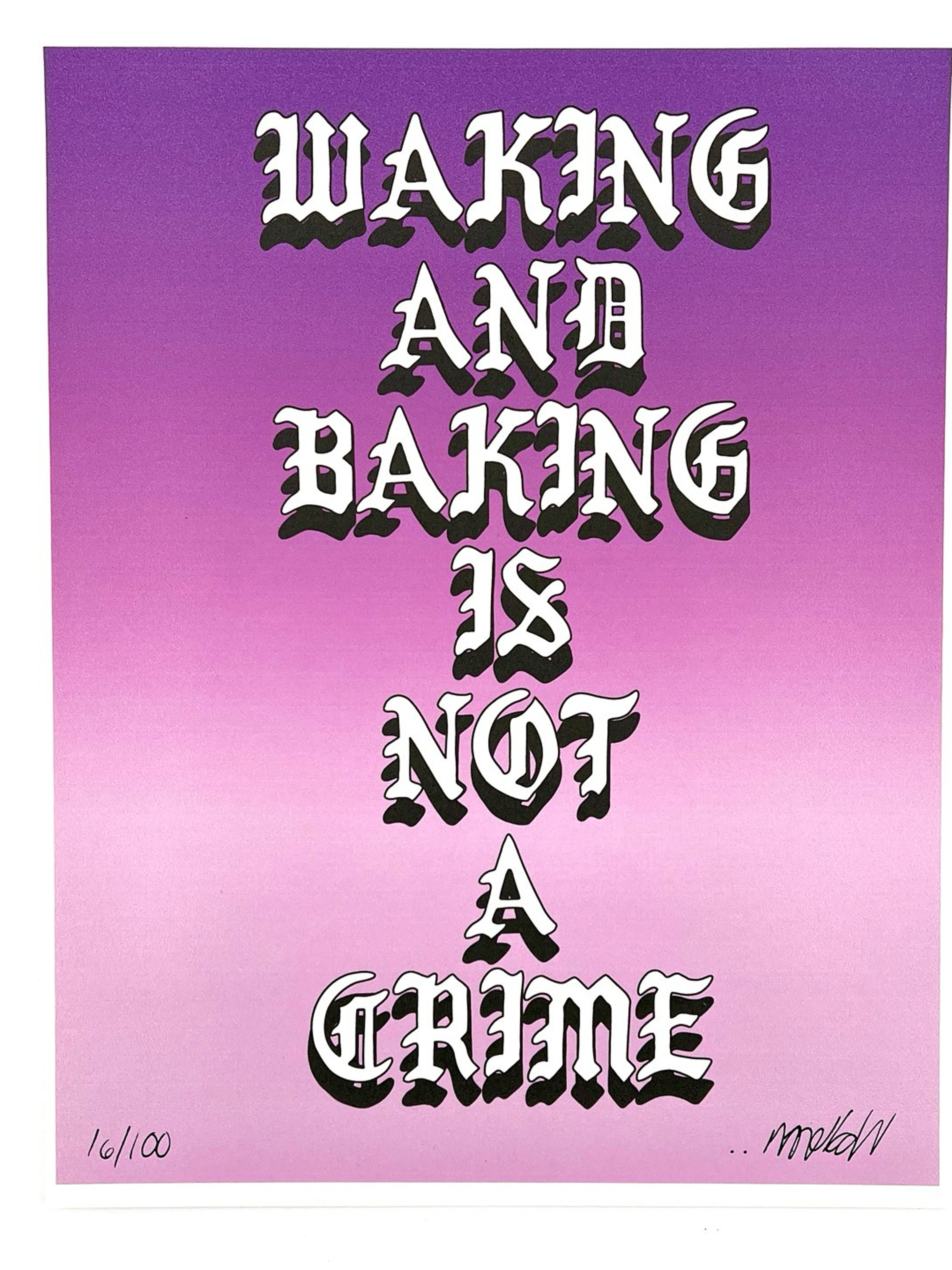 “Waking and Baking” print by Lot Comedy image 0