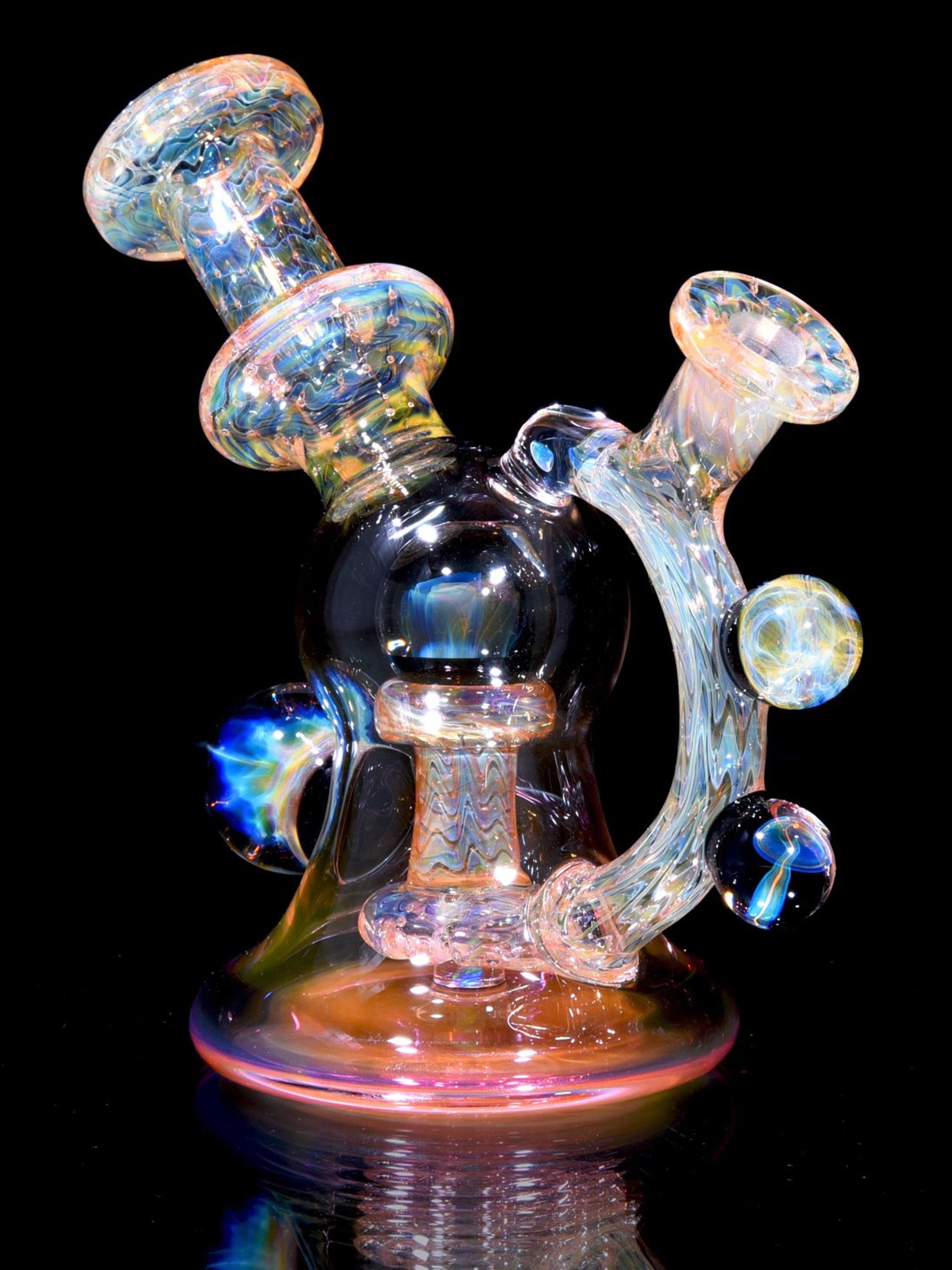 Preview pic of Josh Kaliber - Fully-Fumed Implosion Orb Rig  - 10mm Female