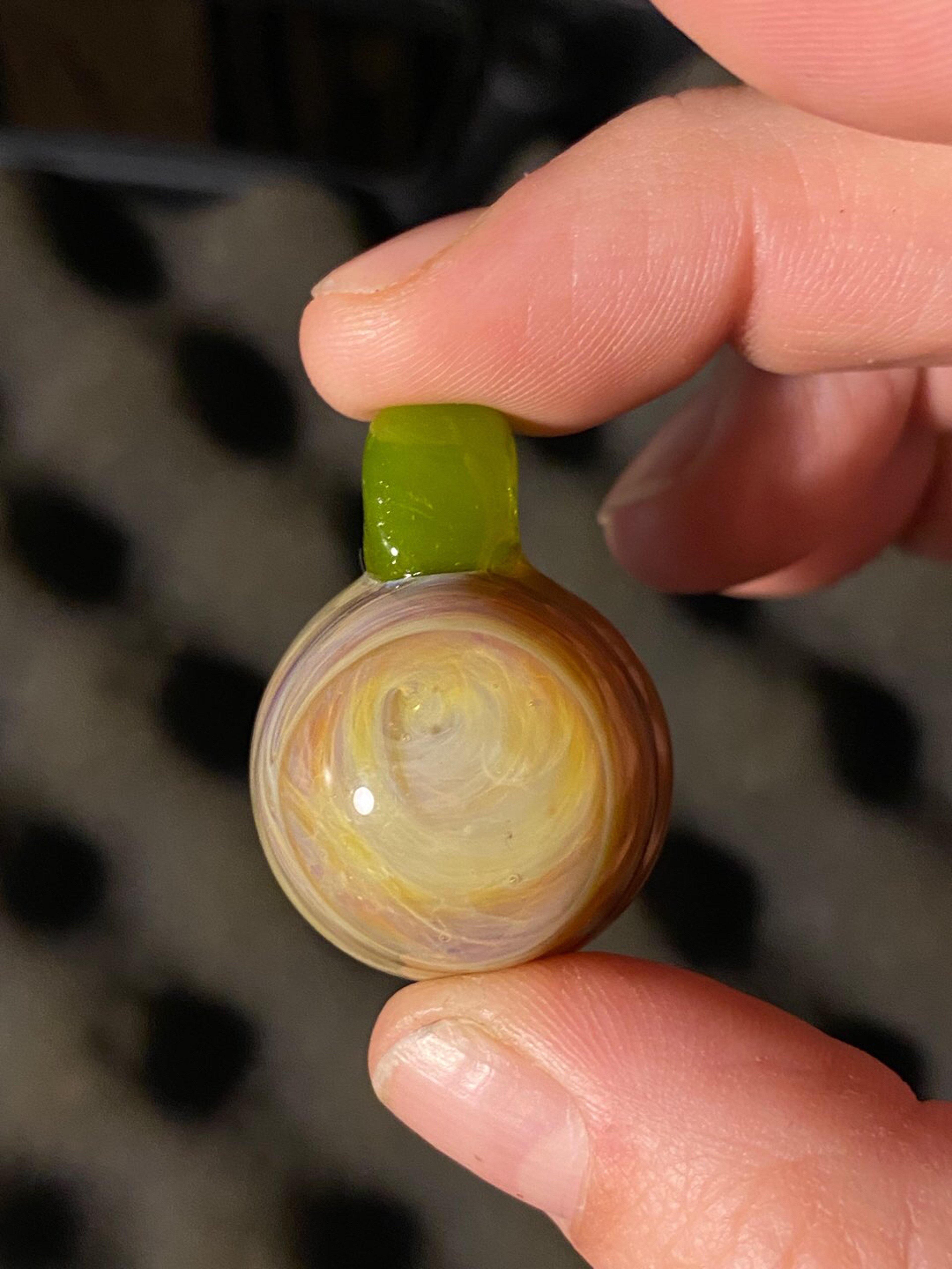 Preview pic of Amber Purple and Lime green Pendant