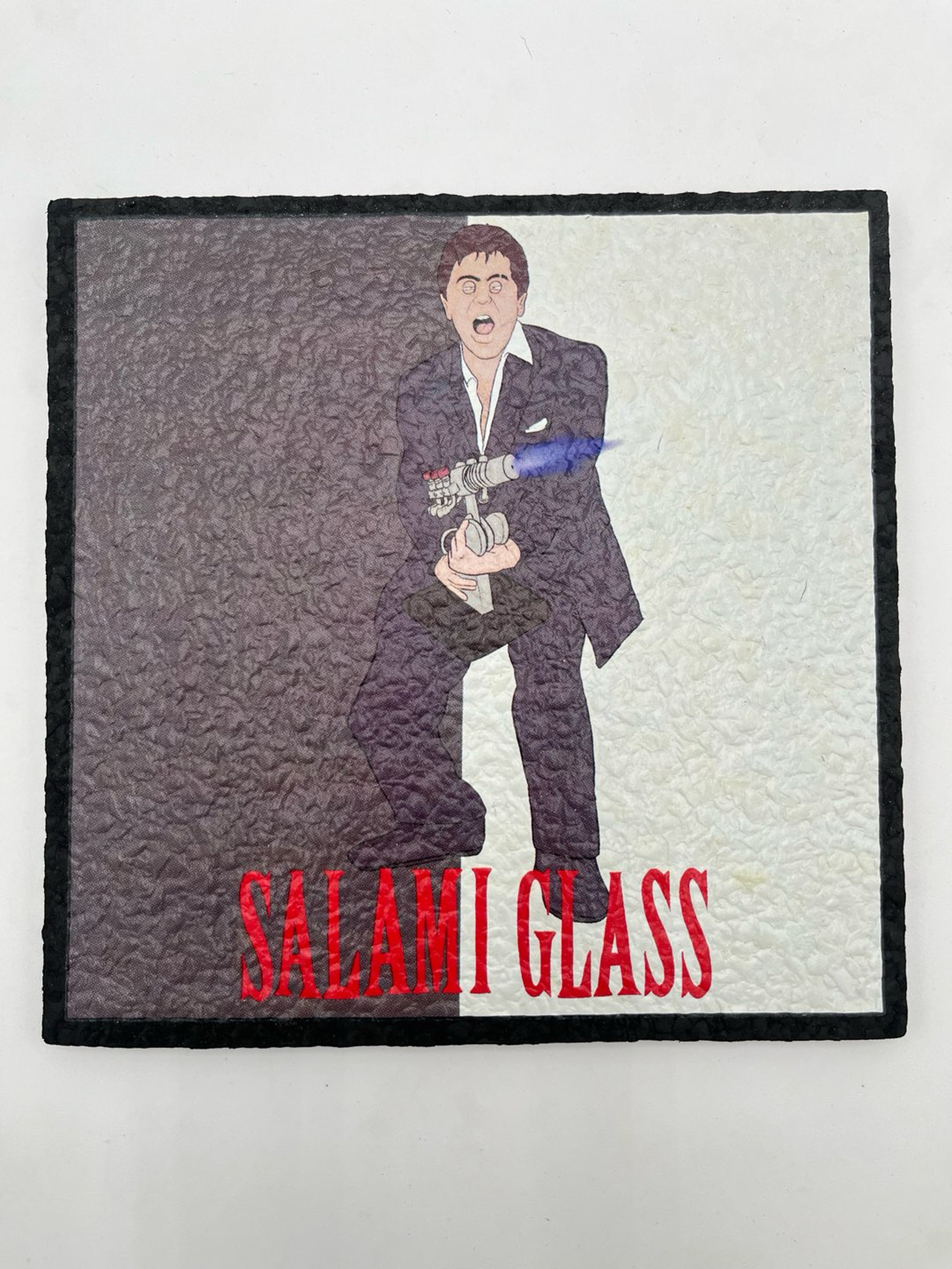 Preview pic of AUTOGRAPHED SCARFACE BLOWTORCH DAB MAT BY TOMMY SALAMI X MOODMATS