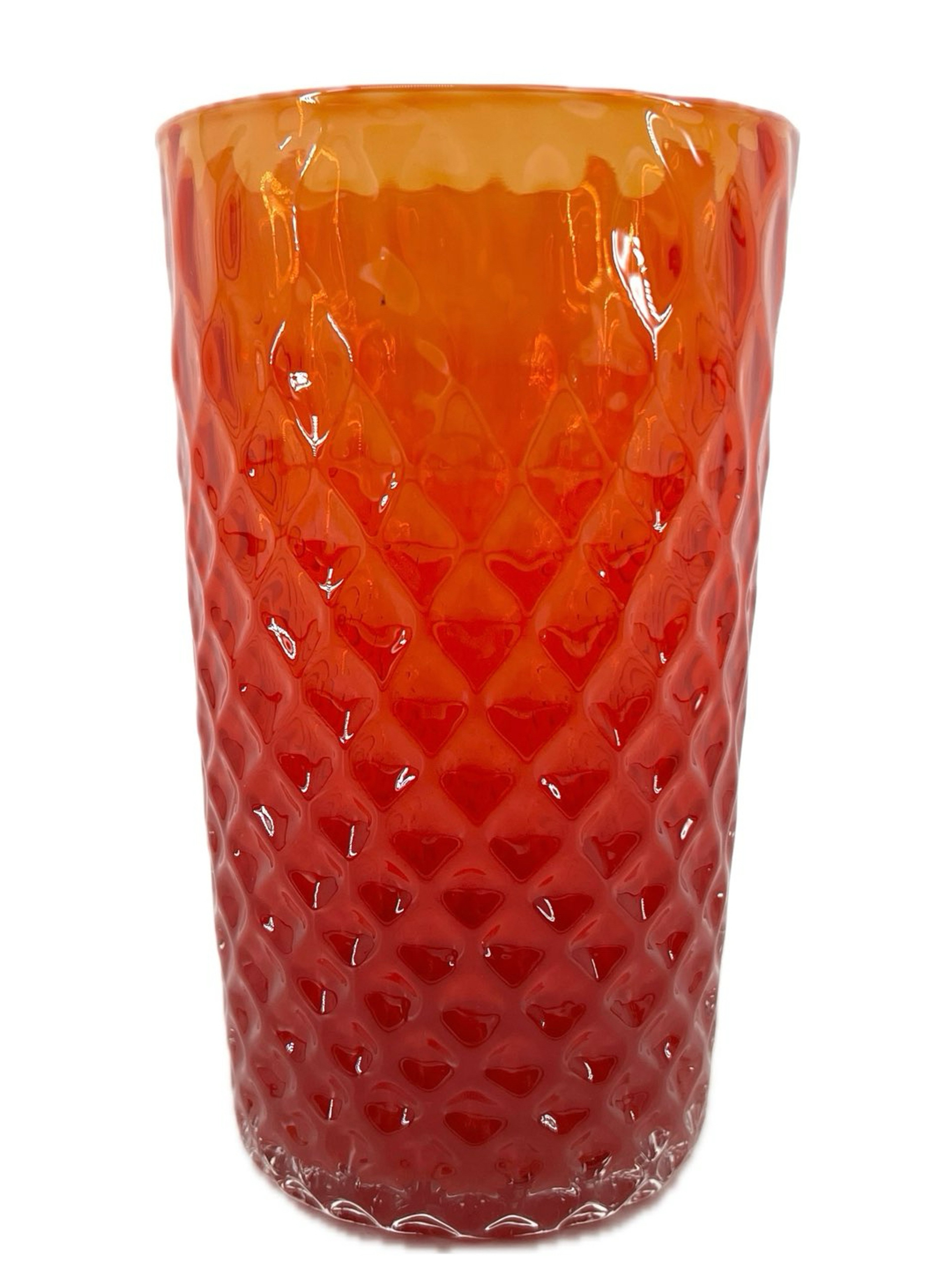 Preview pic of Christmas Red Pineapple Optic Pint by Xander D’Ambrosio
