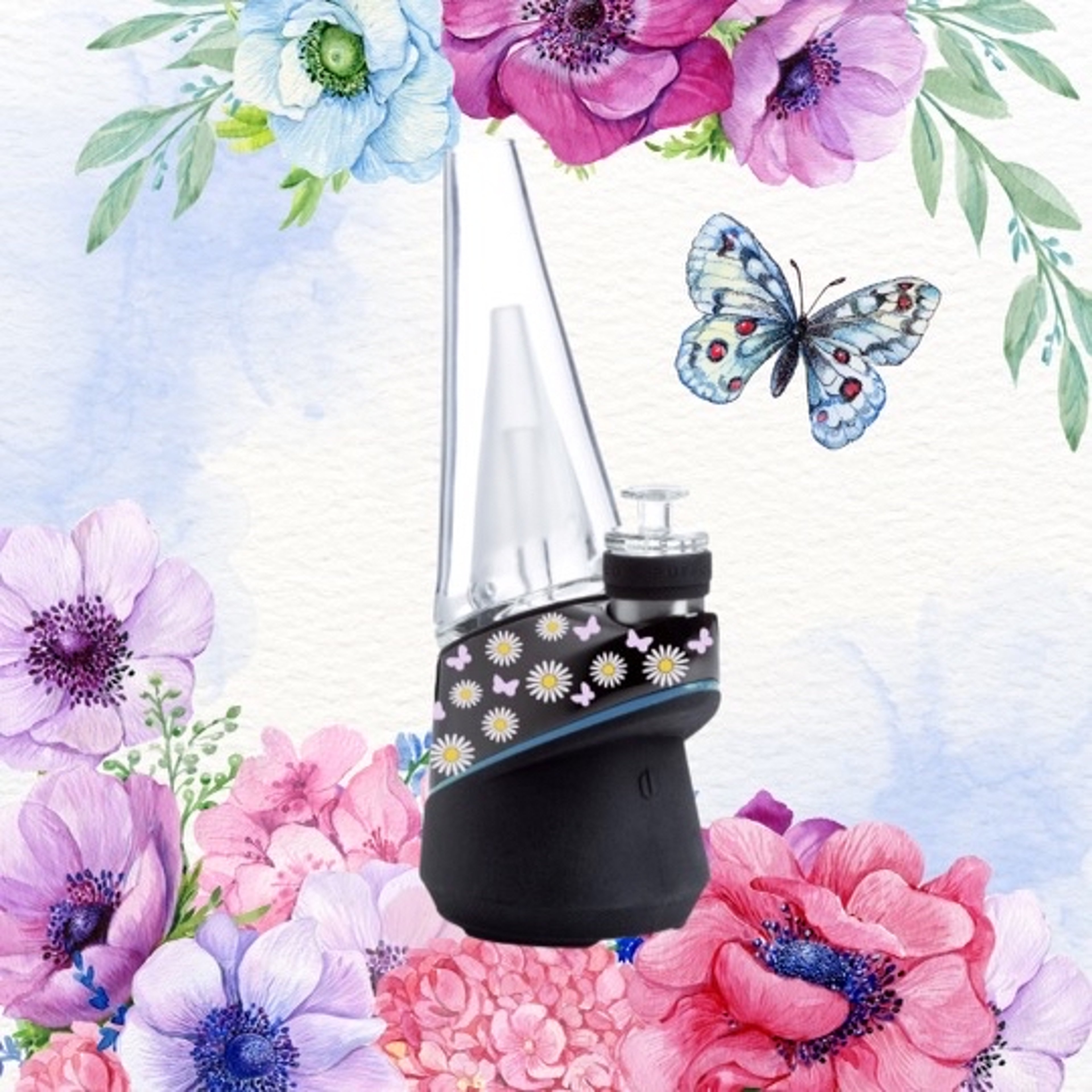 Preview pic of Custom Butterflies & Daisies Puffco Peak