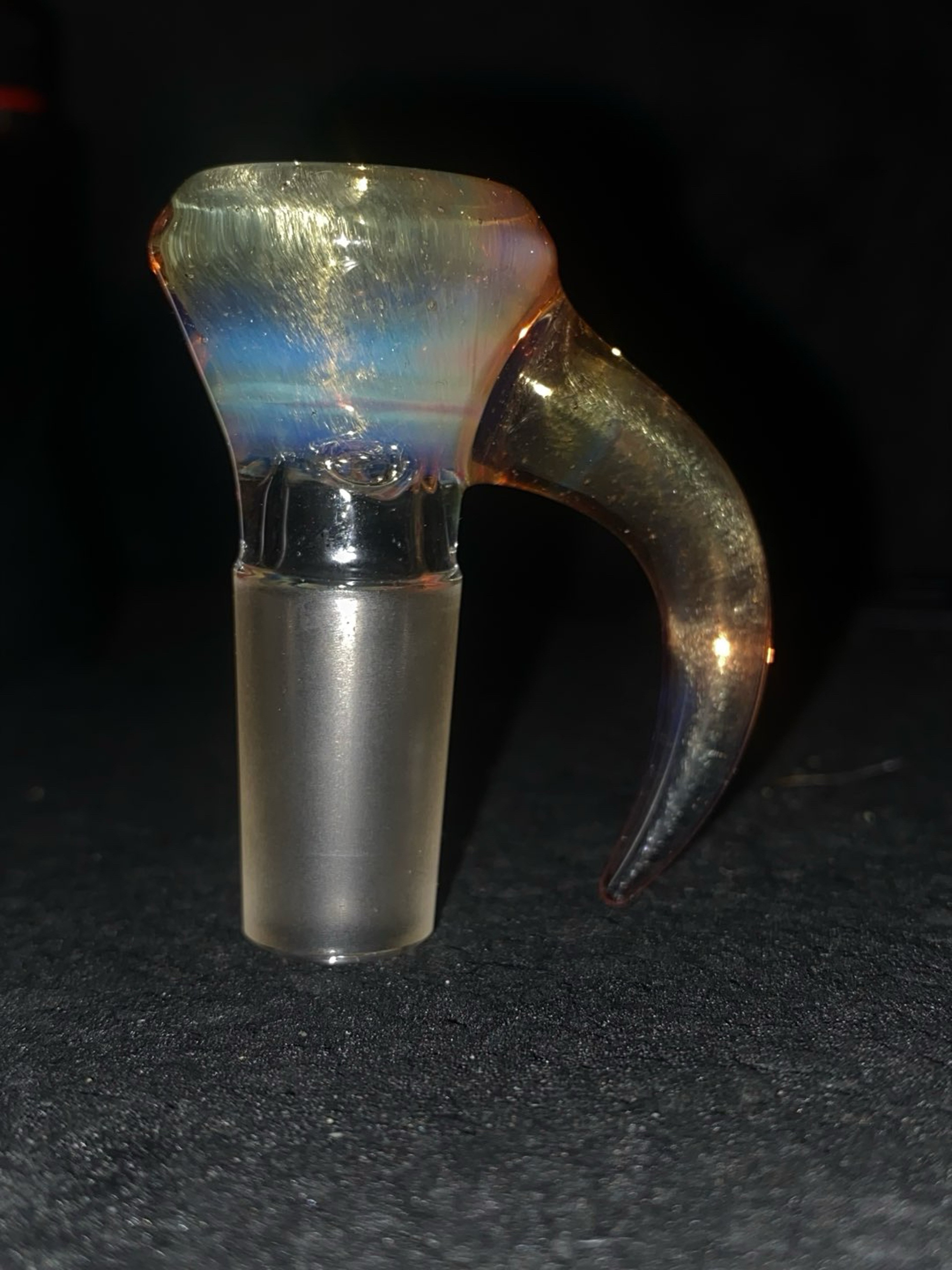 Preview pic of 14mm Shamby Purple Rainbow over icy white satin