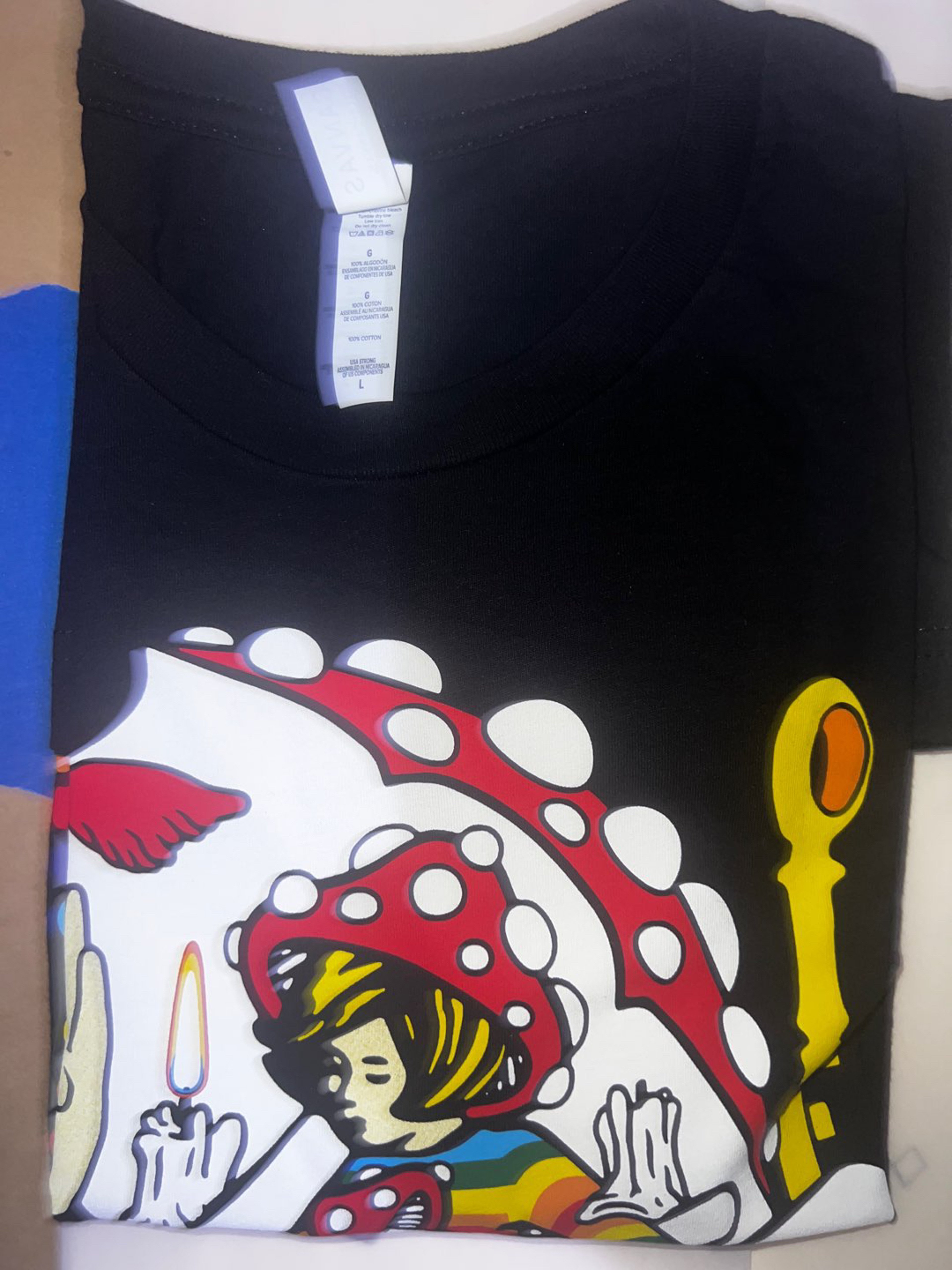 Preview pic of Slinger Snic Large black uv shirt