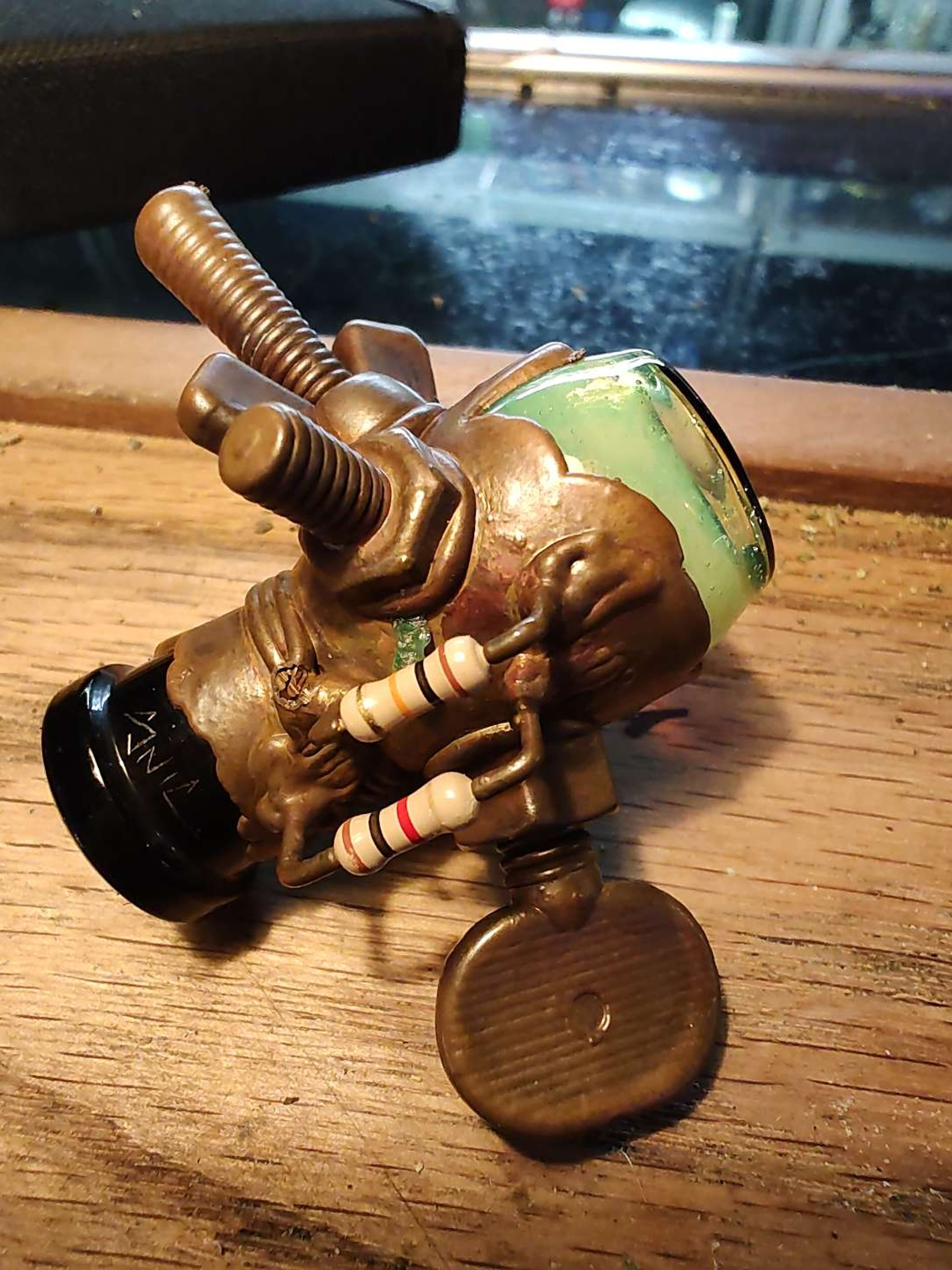 Snic analog series dome in 14mm . Y2K glass , early modern sculptural era, electroform. image 0