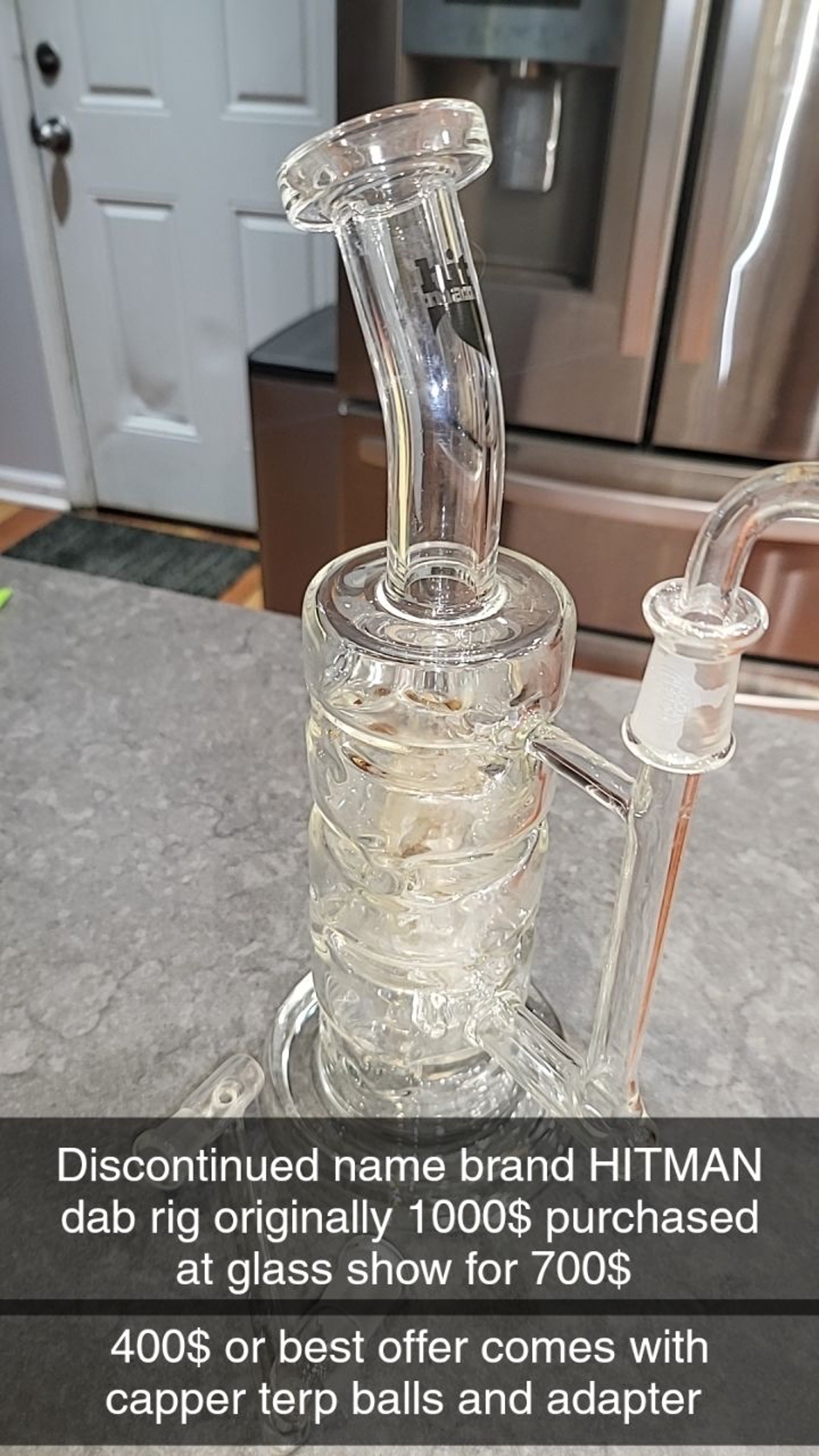 Preview pic of DISCONTINUED HITMAN puck style dab rig
