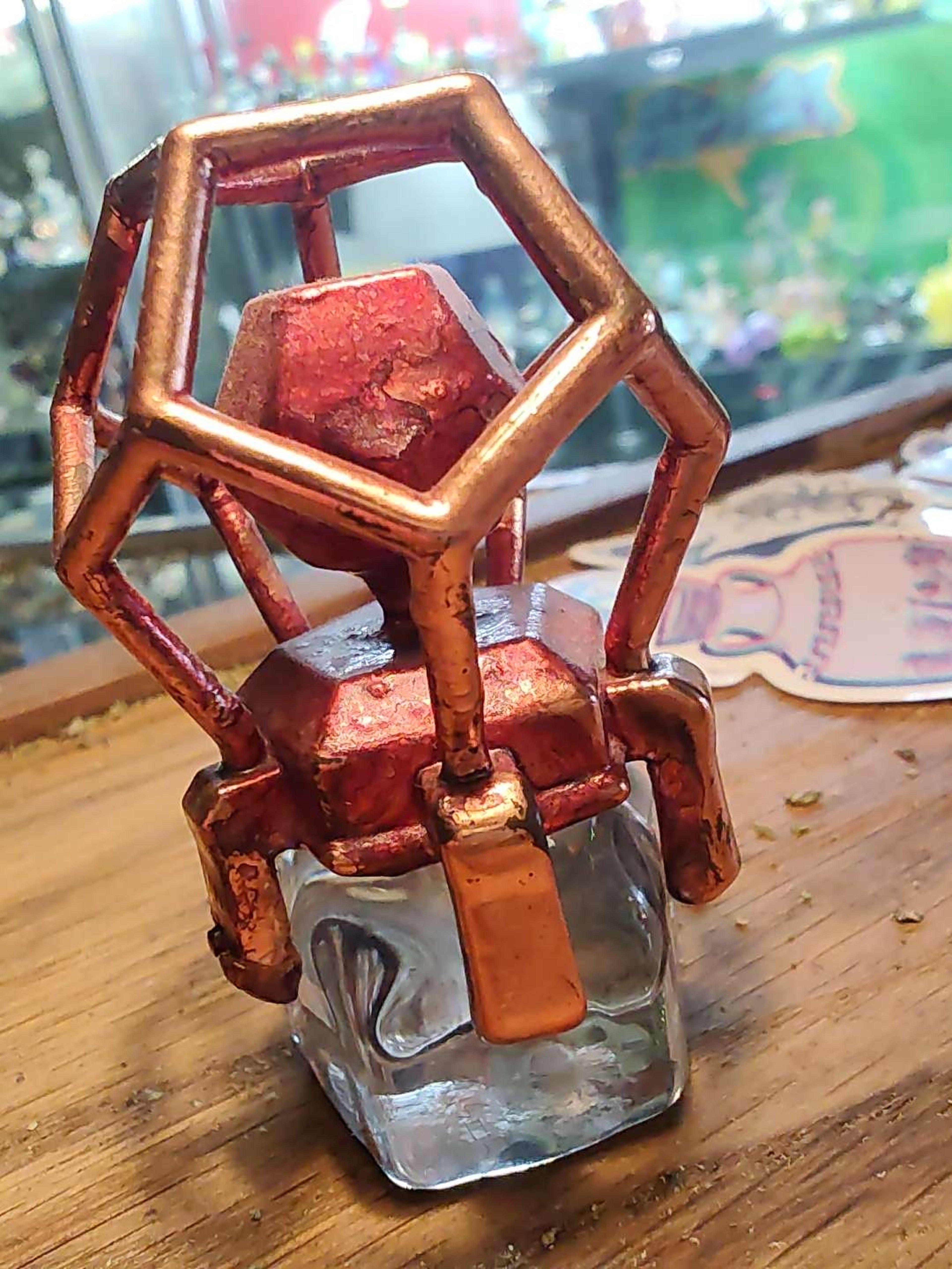 Preview pic of Khuns glass electroform heavy carb tamper carb cap geometric series