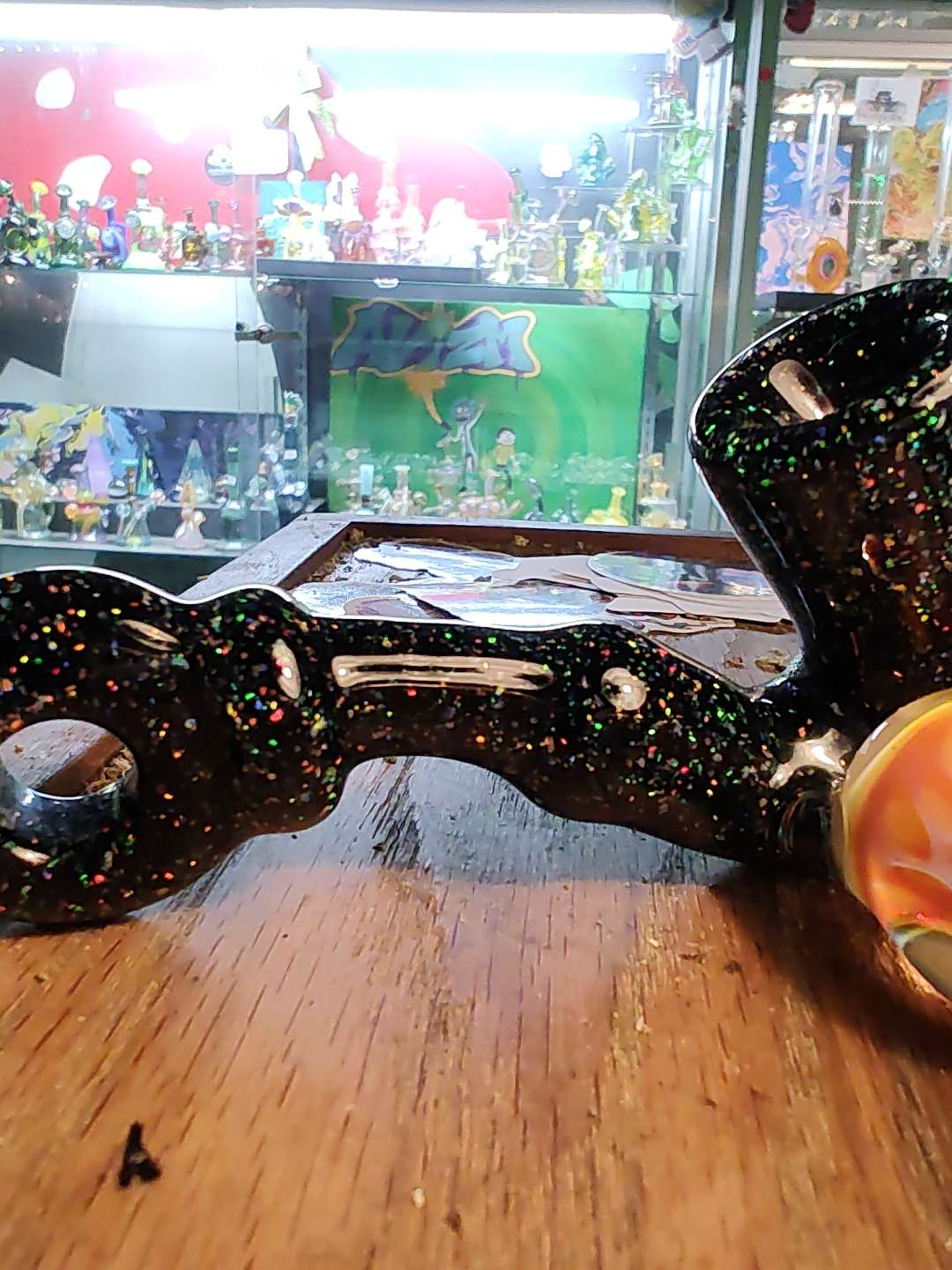 Preview pic of Youwhatupson fully crushed opal donut Sherlock with massive fume implosion marble!!!