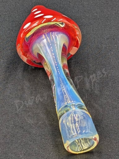 Preview pic of Mushy Slymsiccalo Silver Fumed Pipe Rednose Cap