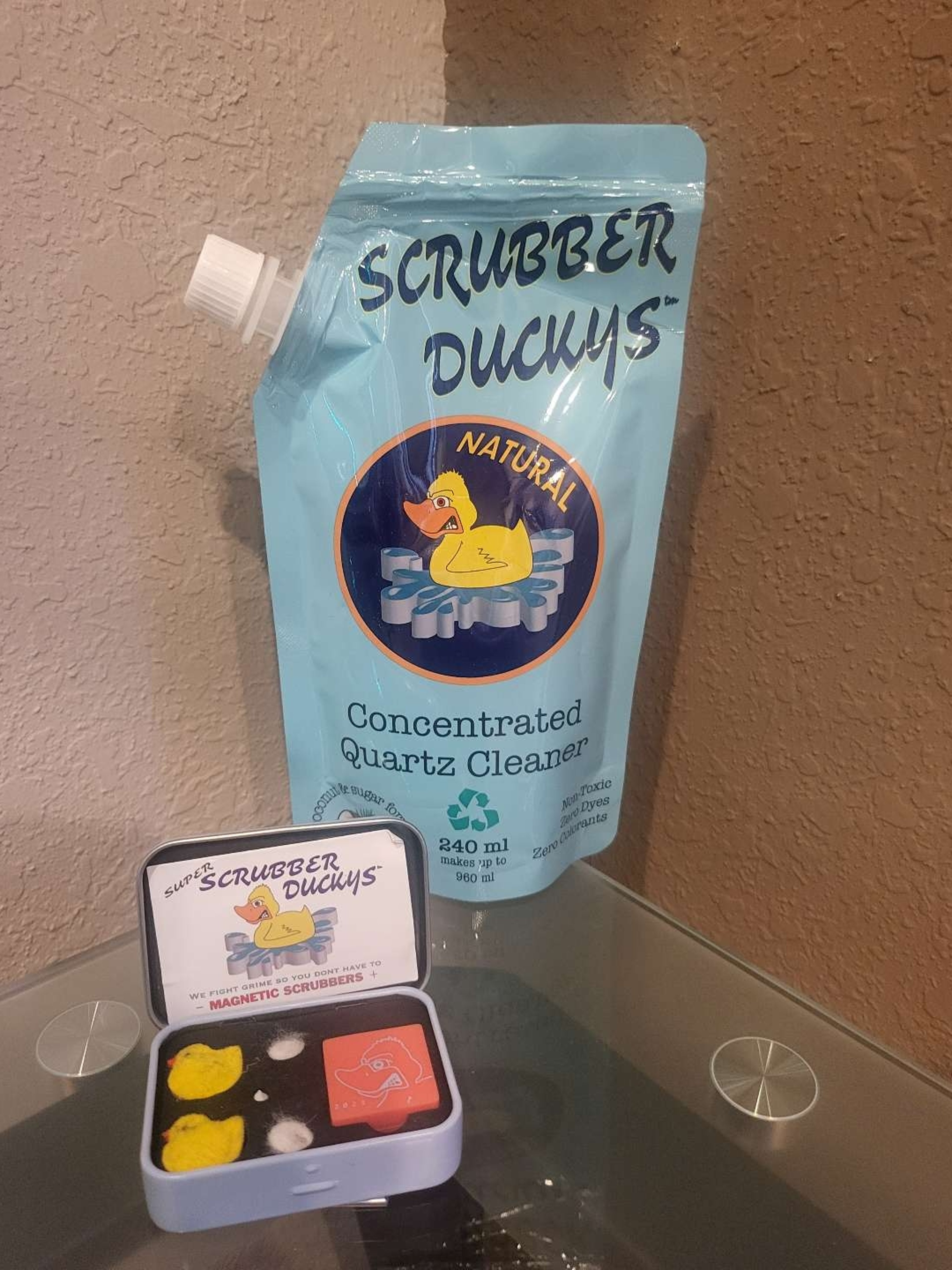 Preview pic of NEW Super Scrubber Duckys 5.0 kit + concentrated quartz cleaner