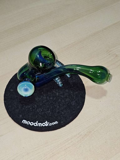 Preview pic of Green/blue sherlock dry pipe