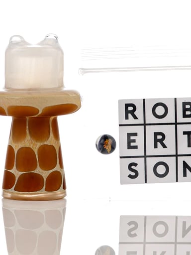 Preview pic of White Giraffe Spinner Cap w Pearl