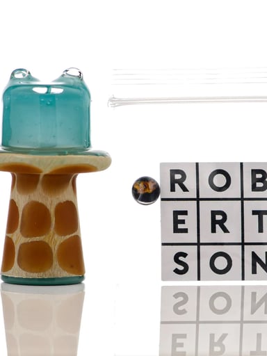 Preview pic of Turqois Giraffe Spinner Cap w Pearl