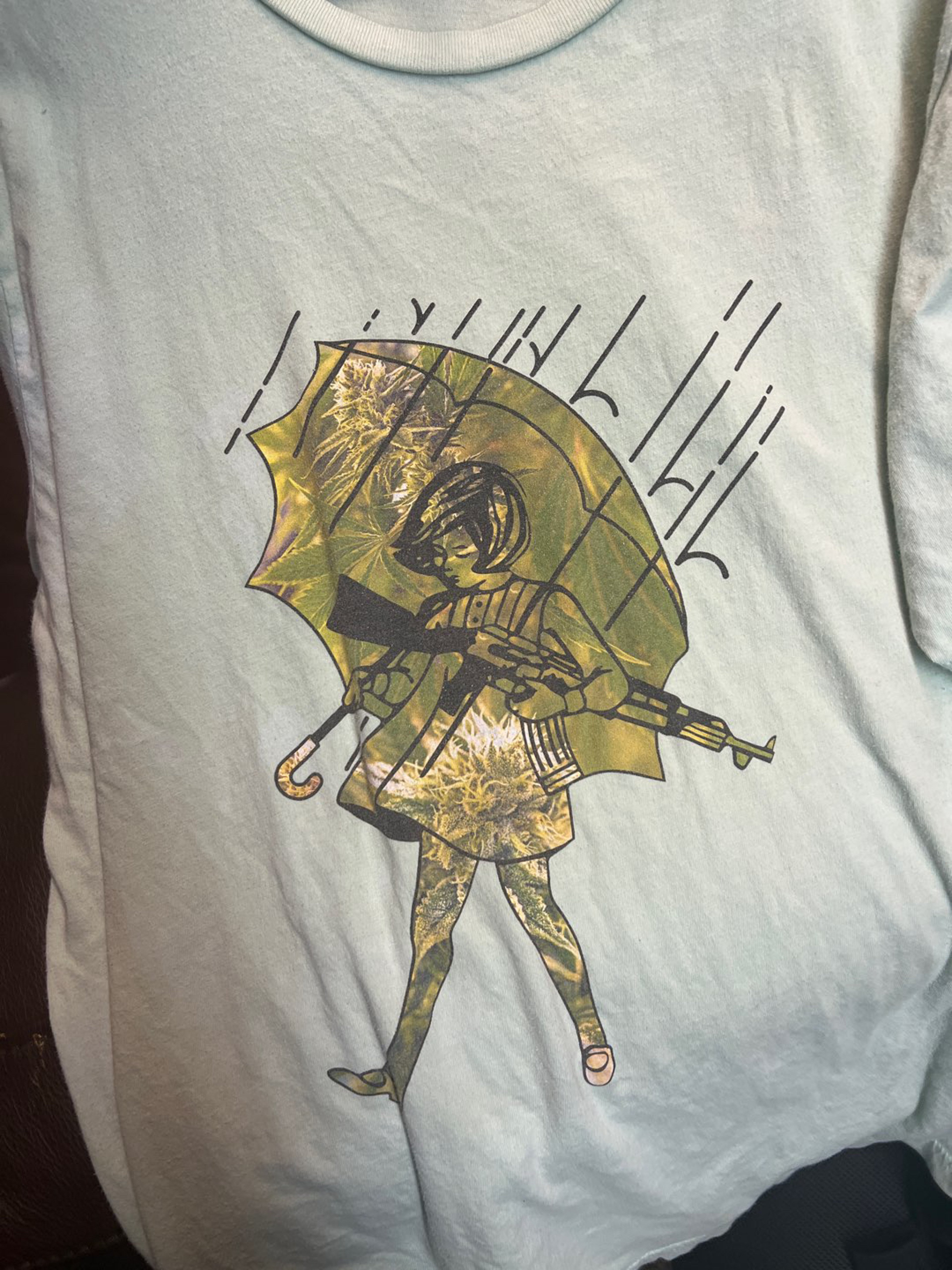 Preview pic of Worn slinger shirt
