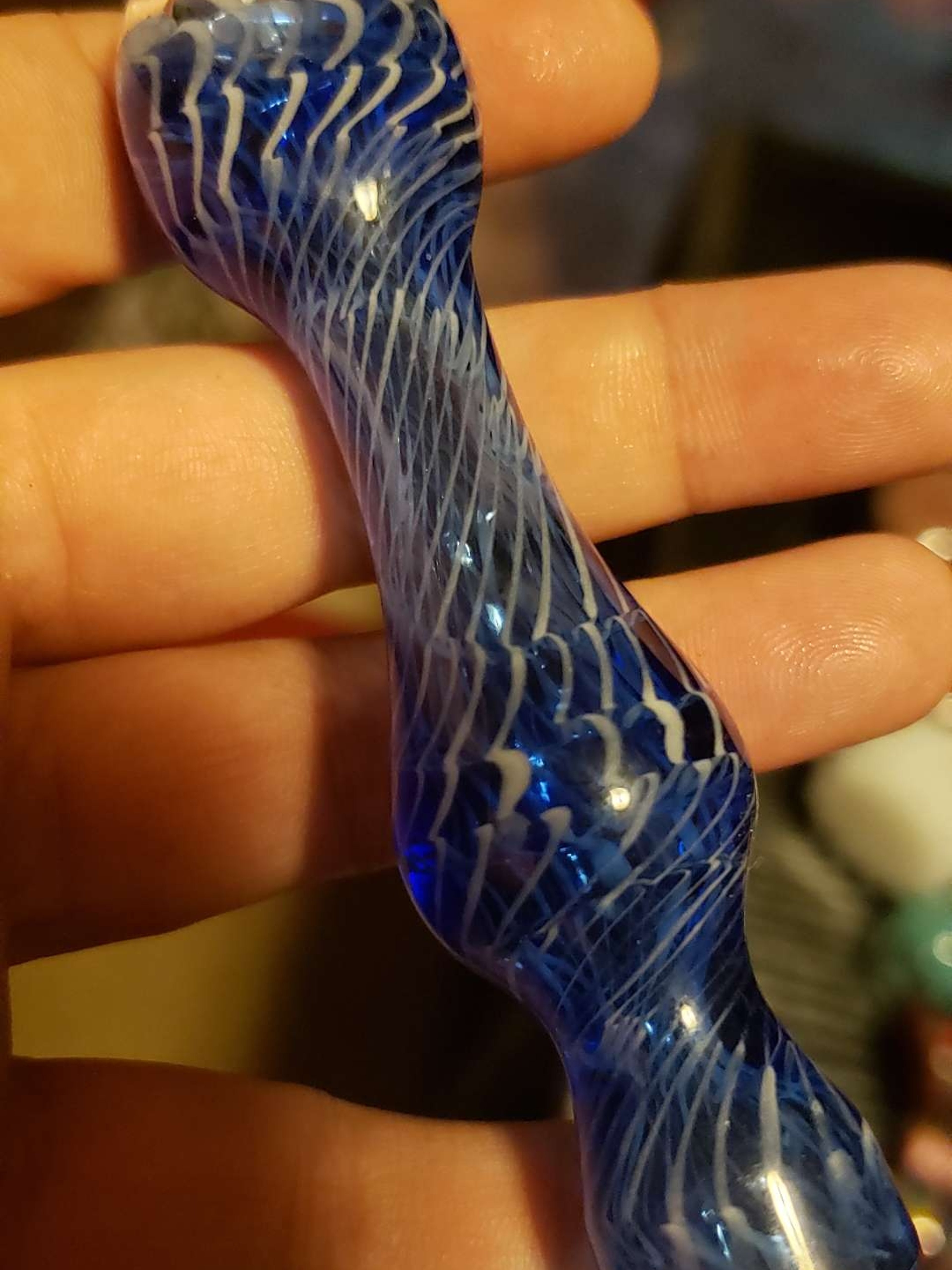 Preview pic of Blue wrap and rake chillum