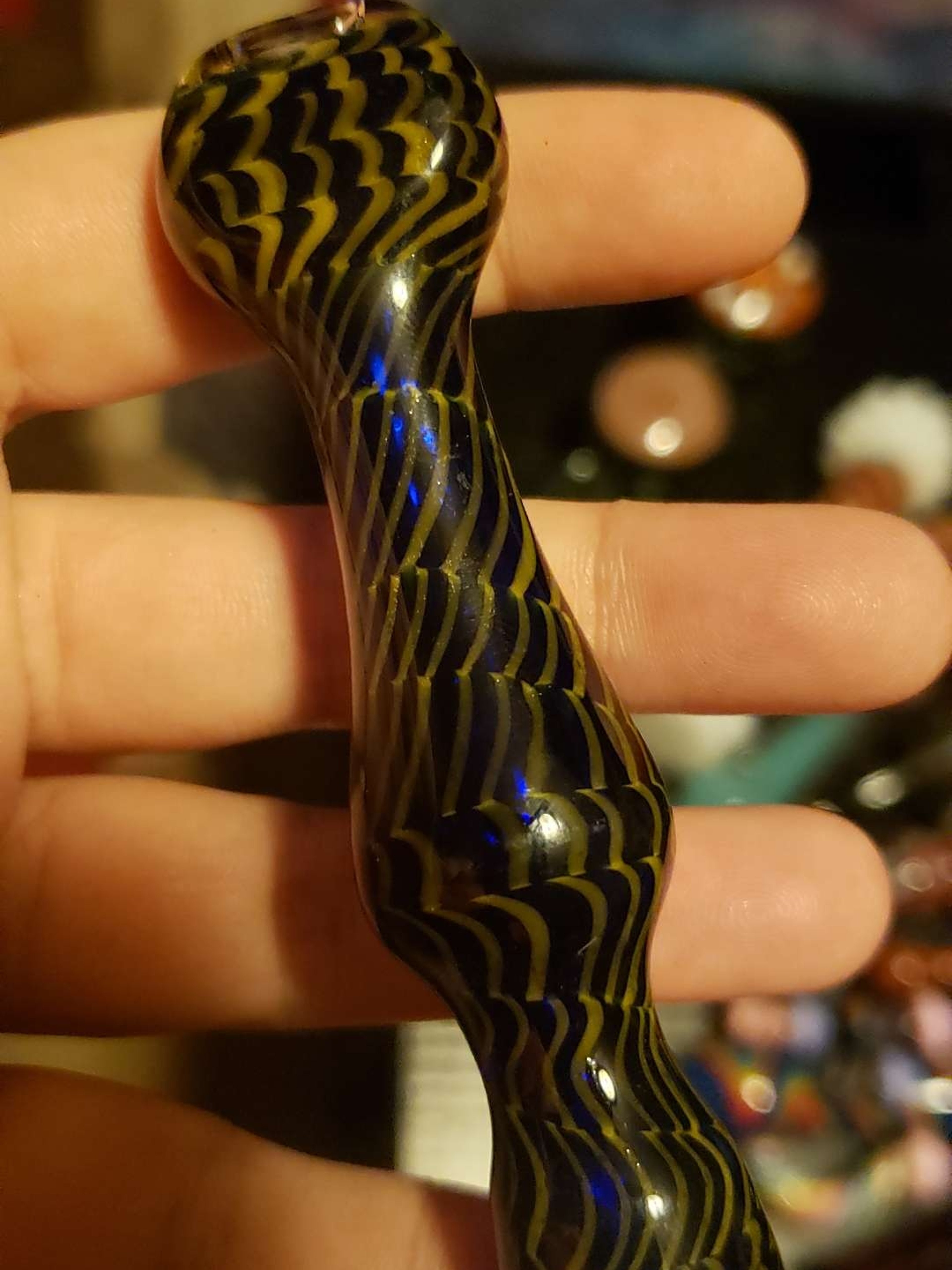 Preview pic of Blue and yellow chillum