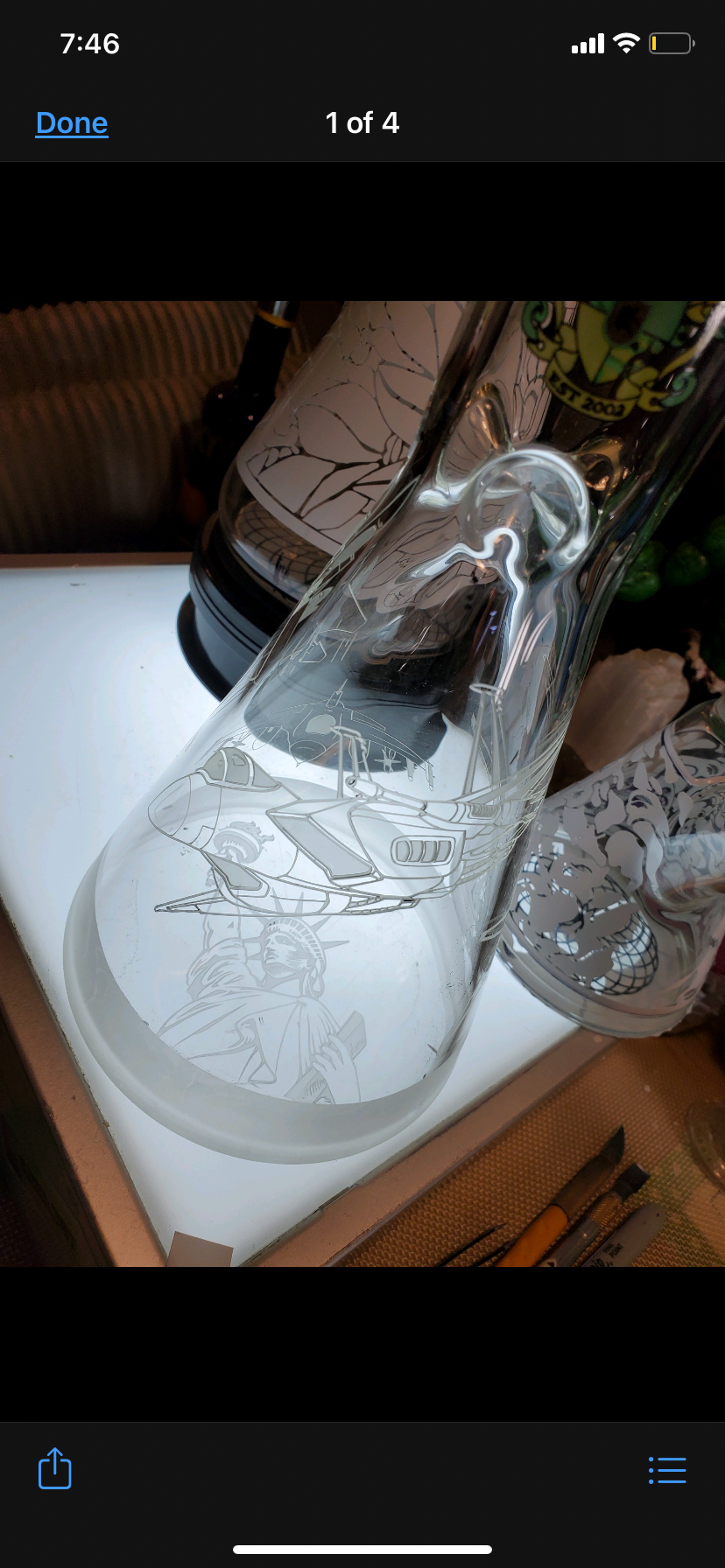 Illadelph 5mm 21” Beaker Scratched Glass Custom image 0