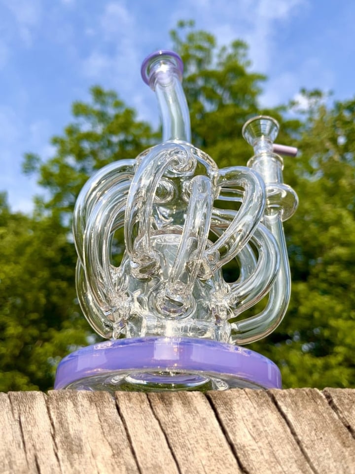 Twisted Glass Recycler Rig