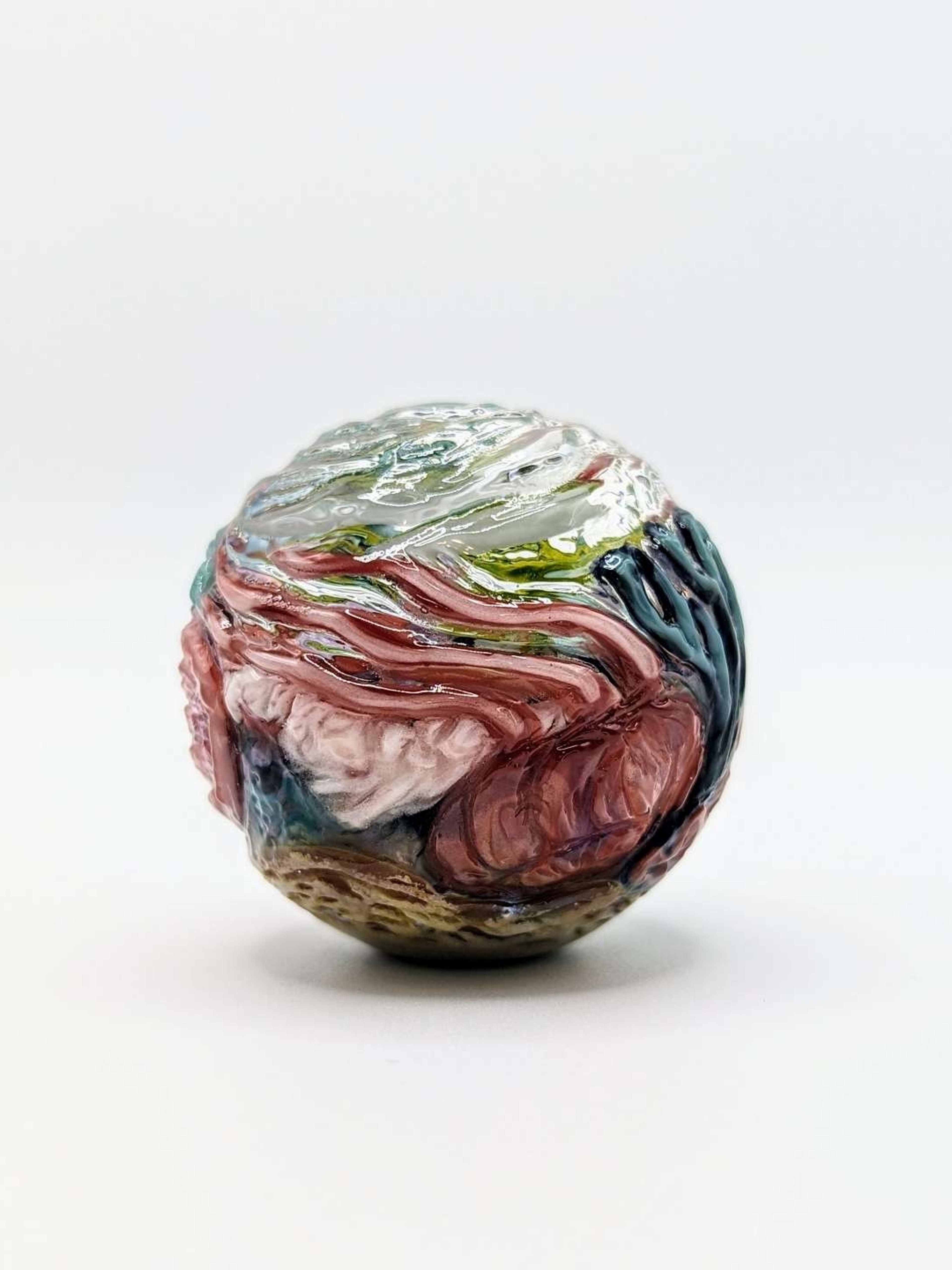 Preview pic of Hallie Cat "Aquatic Marble" - 37 mm