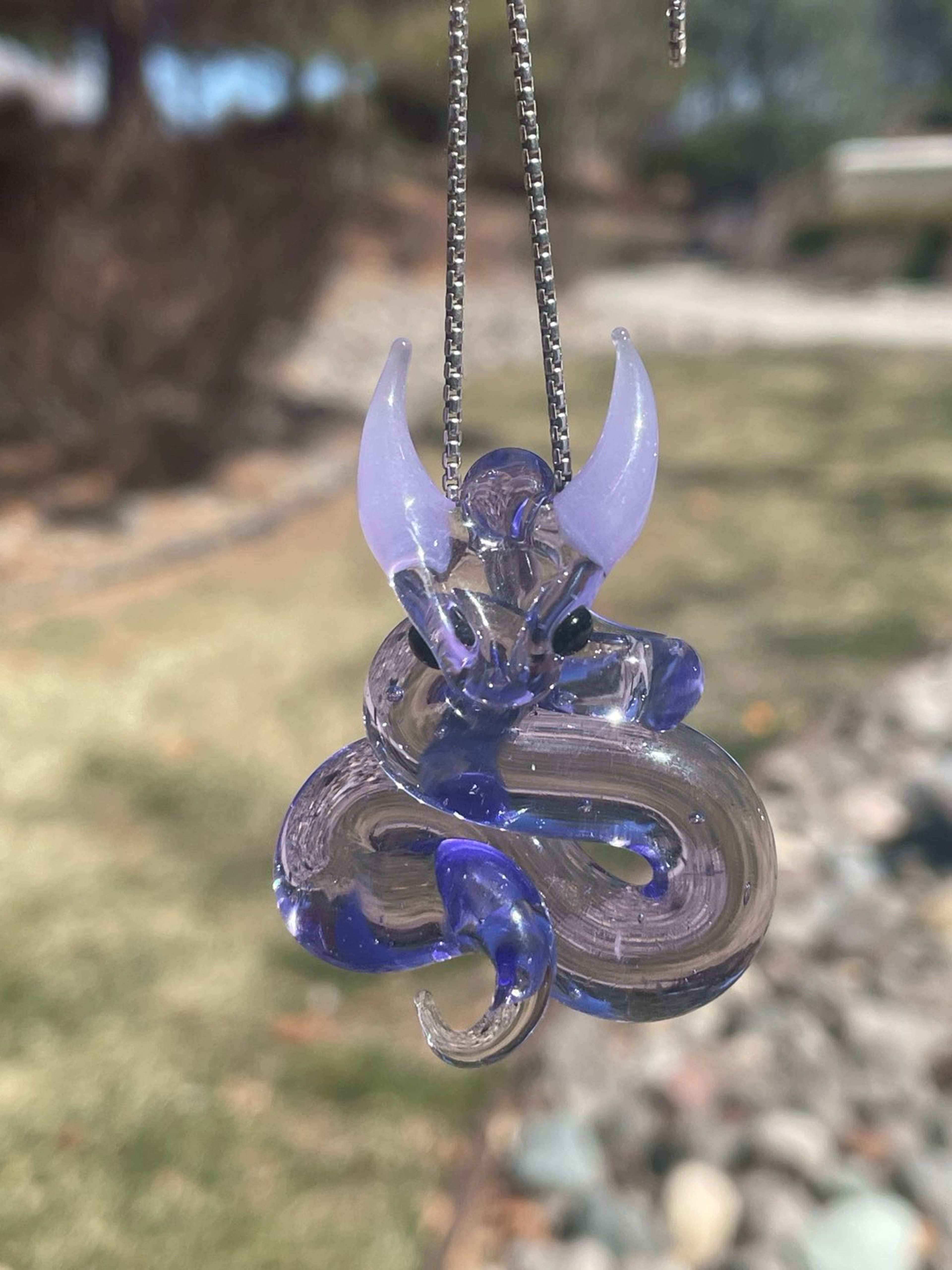 Preview pic of Demon pendant purple